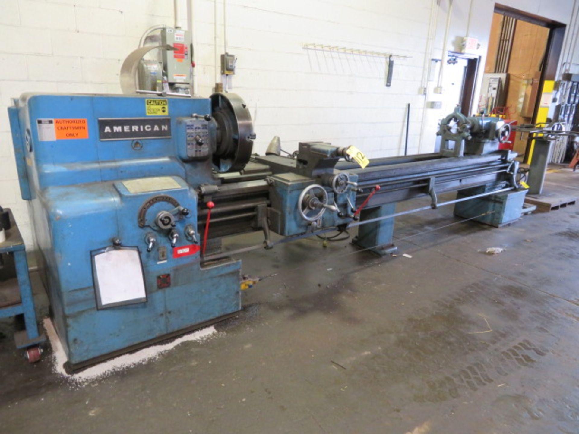 AMERICAN STYLE D-2 20X126 ENGINE LATHE, S/N 77207/63