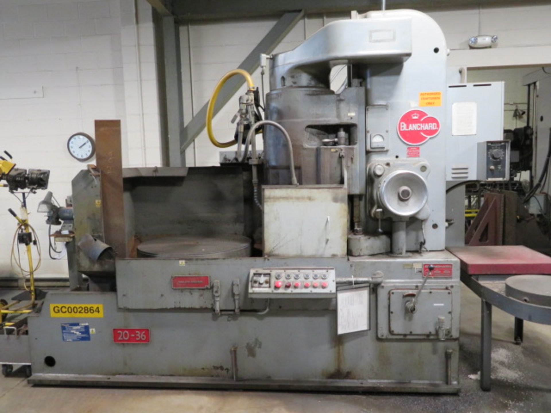 1980 BLANCHARD 20-36 Rotary Surface Grinder, S/N 20-15-239, 22KW (30HP), 5/16” Chuck, Electro-Mag - Image 3 of 3