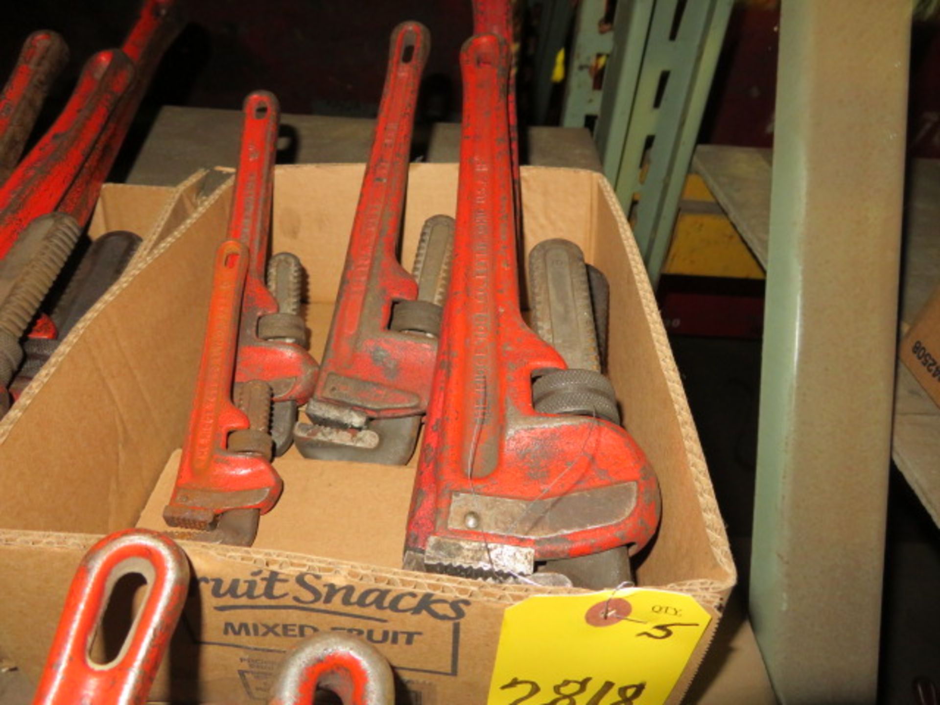 5- RIGID STEEL PIPE WRENCHES, 8" - 24"