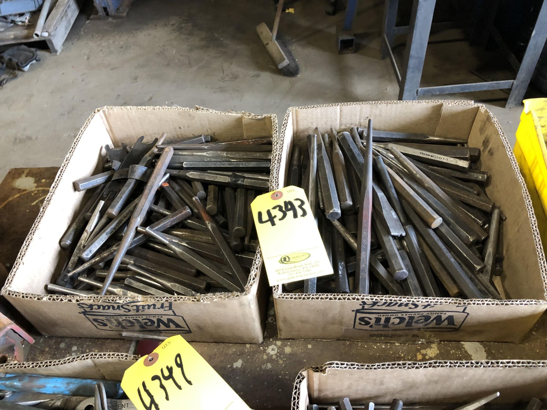 (2) BOXES OF CHISELS