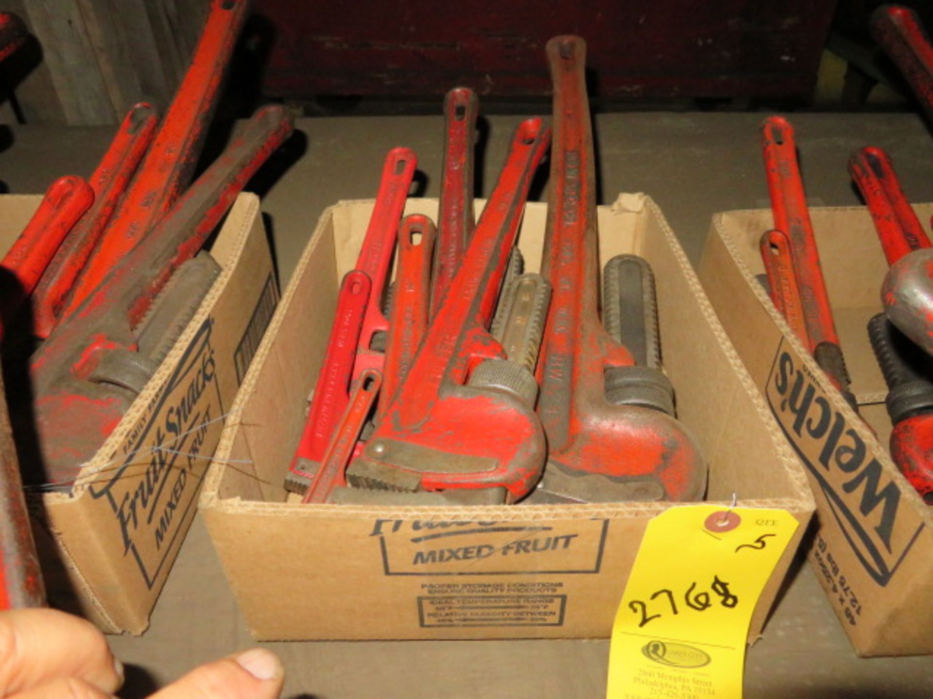 5- RIGID STEEL PIPE WRENCHES, 8" - 24"