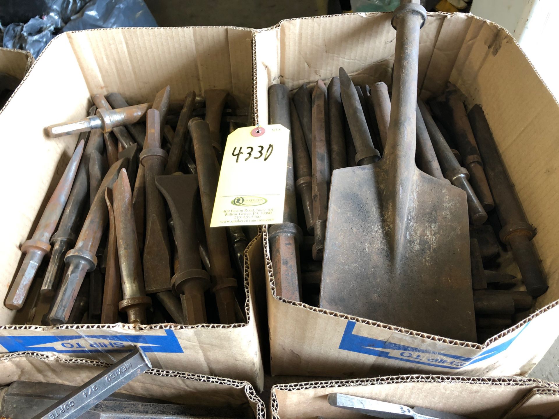 (2) BOXES OF CHISELS