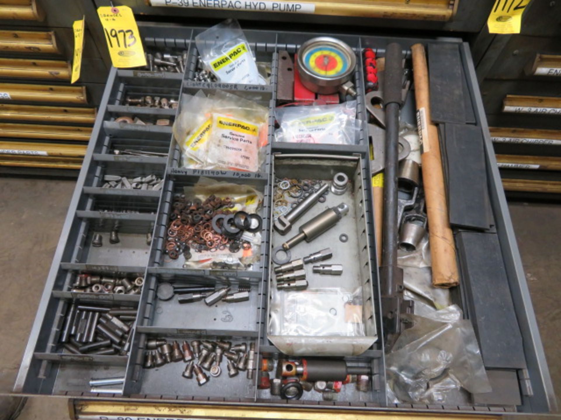 CONTENTS OF DRAWERS 4, 5, 6 - P-39 ENERPAC HYD PUMP PARTS, P-80 ENERPAC HYD PUMP PARTS - Image 2 of 3