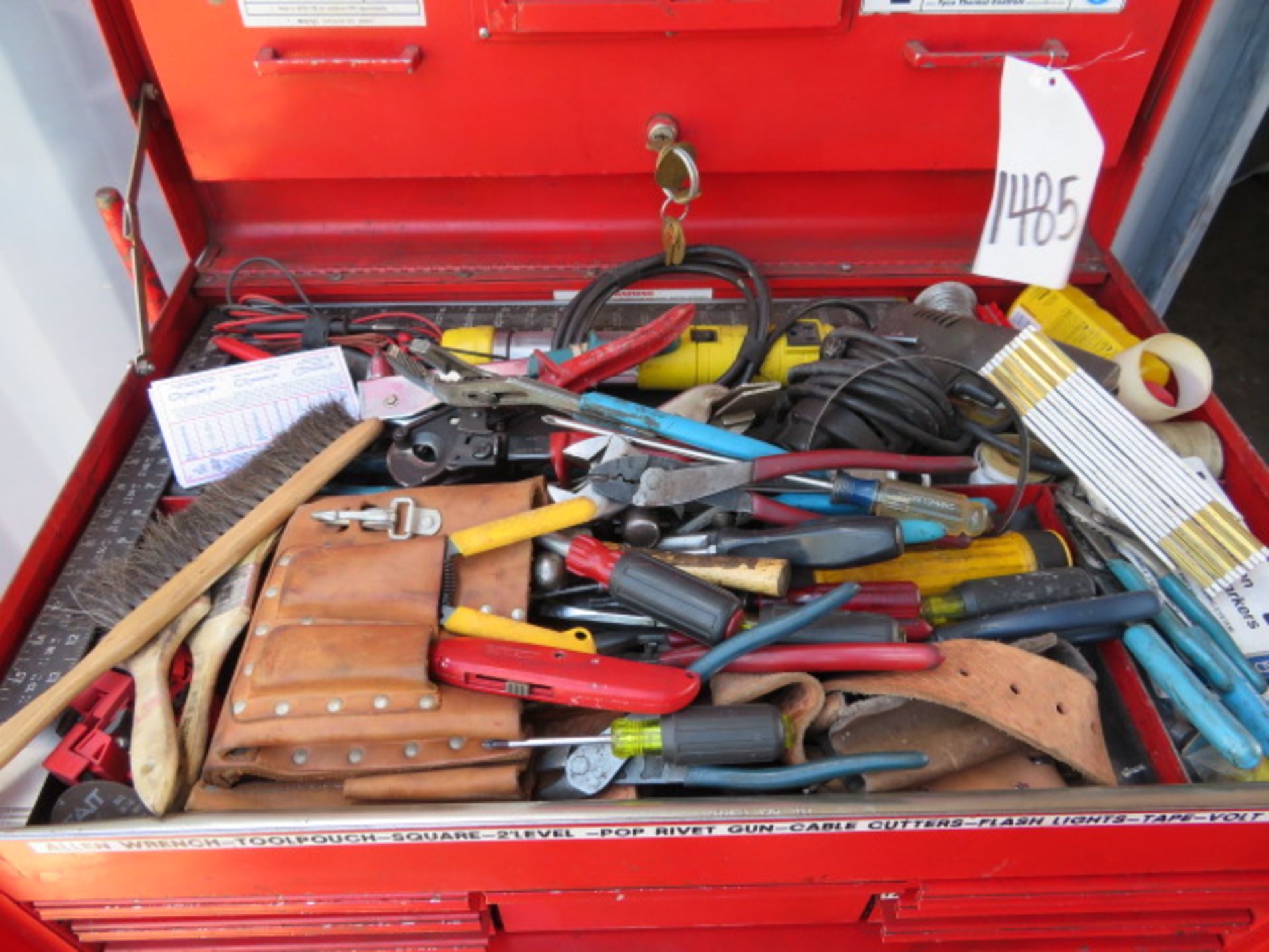 PORTABLE MECHANIC TOOL BOX WITH CONTENTS - Image 2 of 18