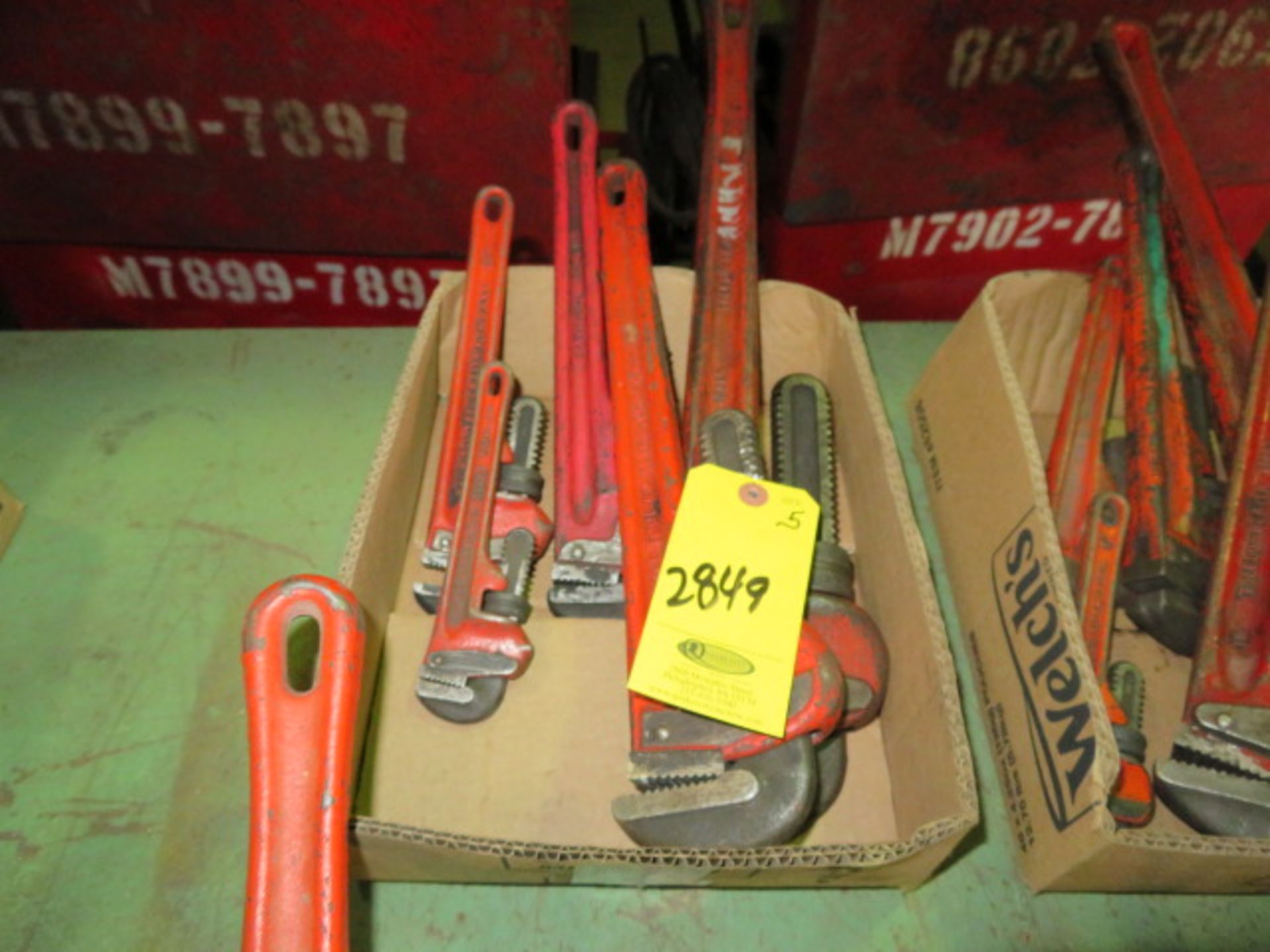 5- RIGID STEEL PIPE WRENCHES, 8" - 24"