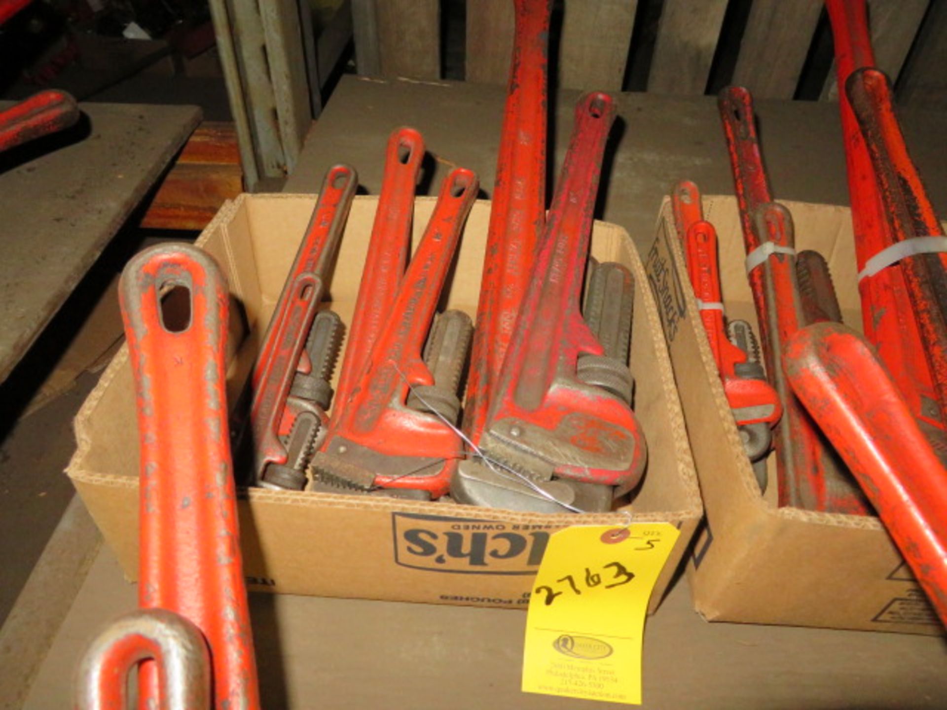 5- RIGID STEEL PIPE WRENCHES, 8" - 24"