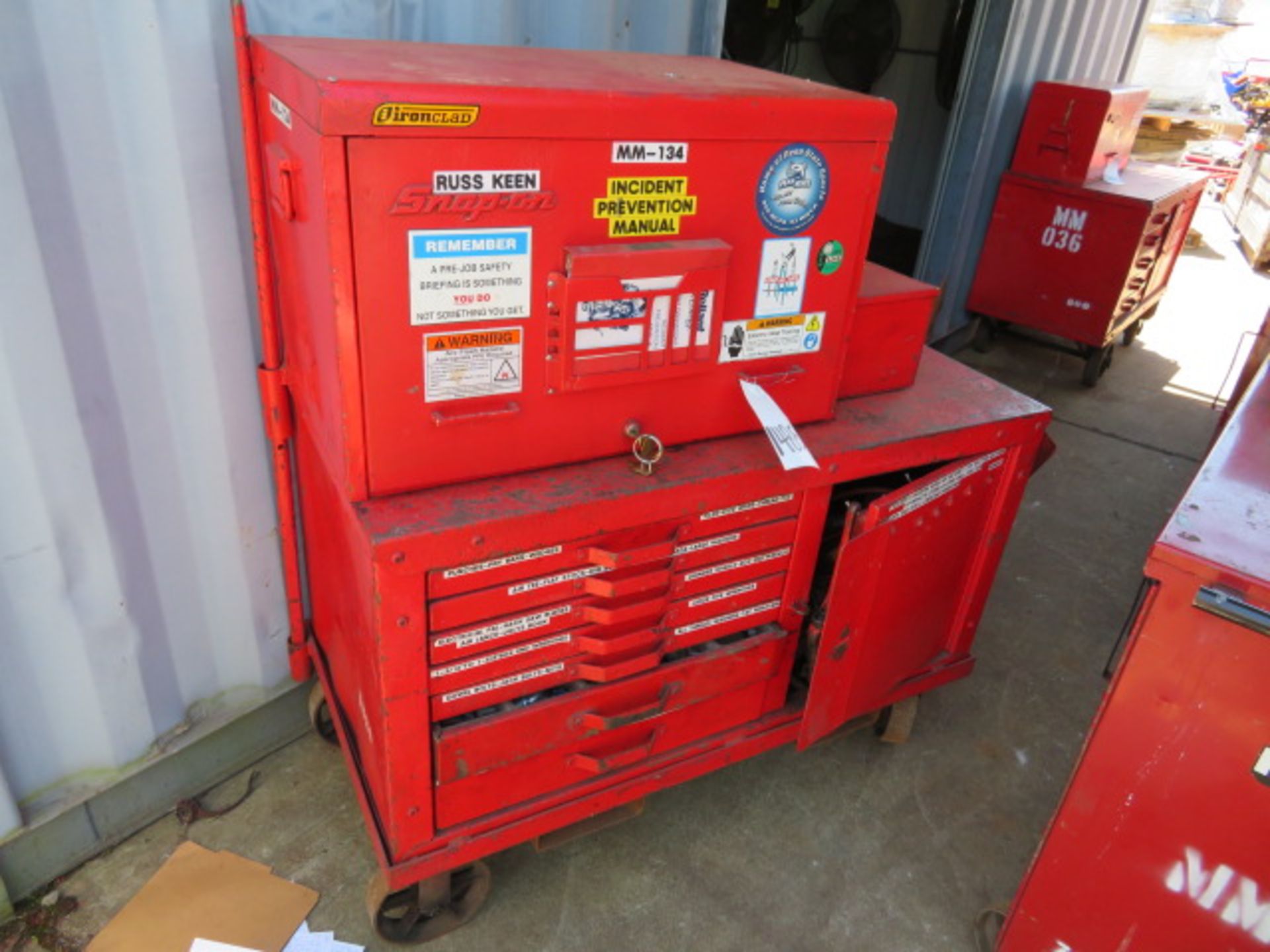 PORTABLE MECHANIC TOOL BOX WITH CONTENTS