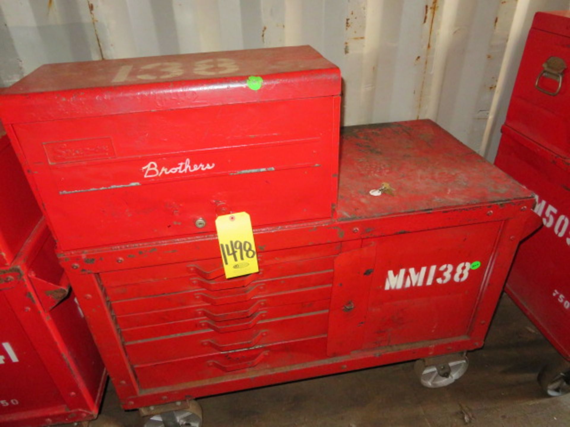 PORTABLE MECHANIC TOOL BOX WITH CONTENTS