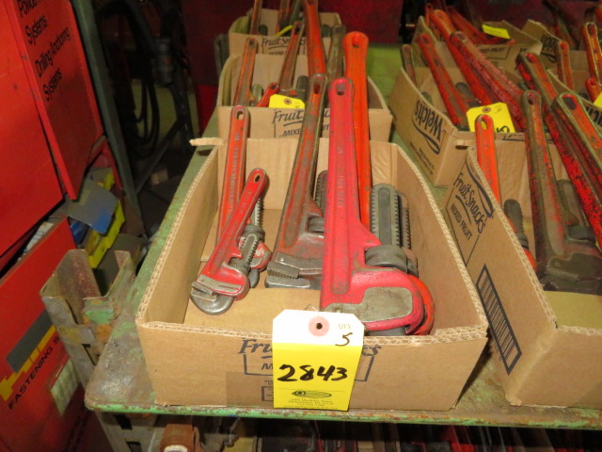 5- STEEL PIPE WRENCHES, 8" - 24"