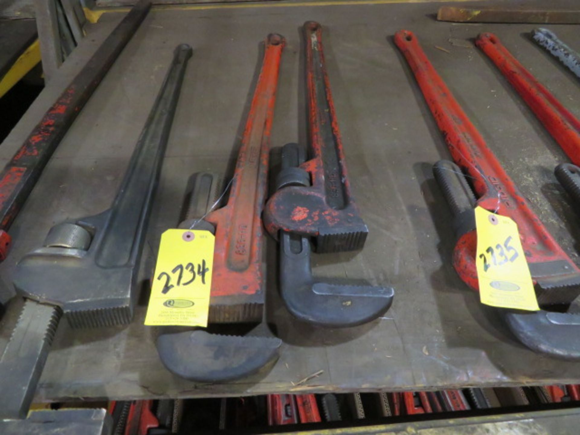 2- 36" URRER STEEL PIPE WRENCHES