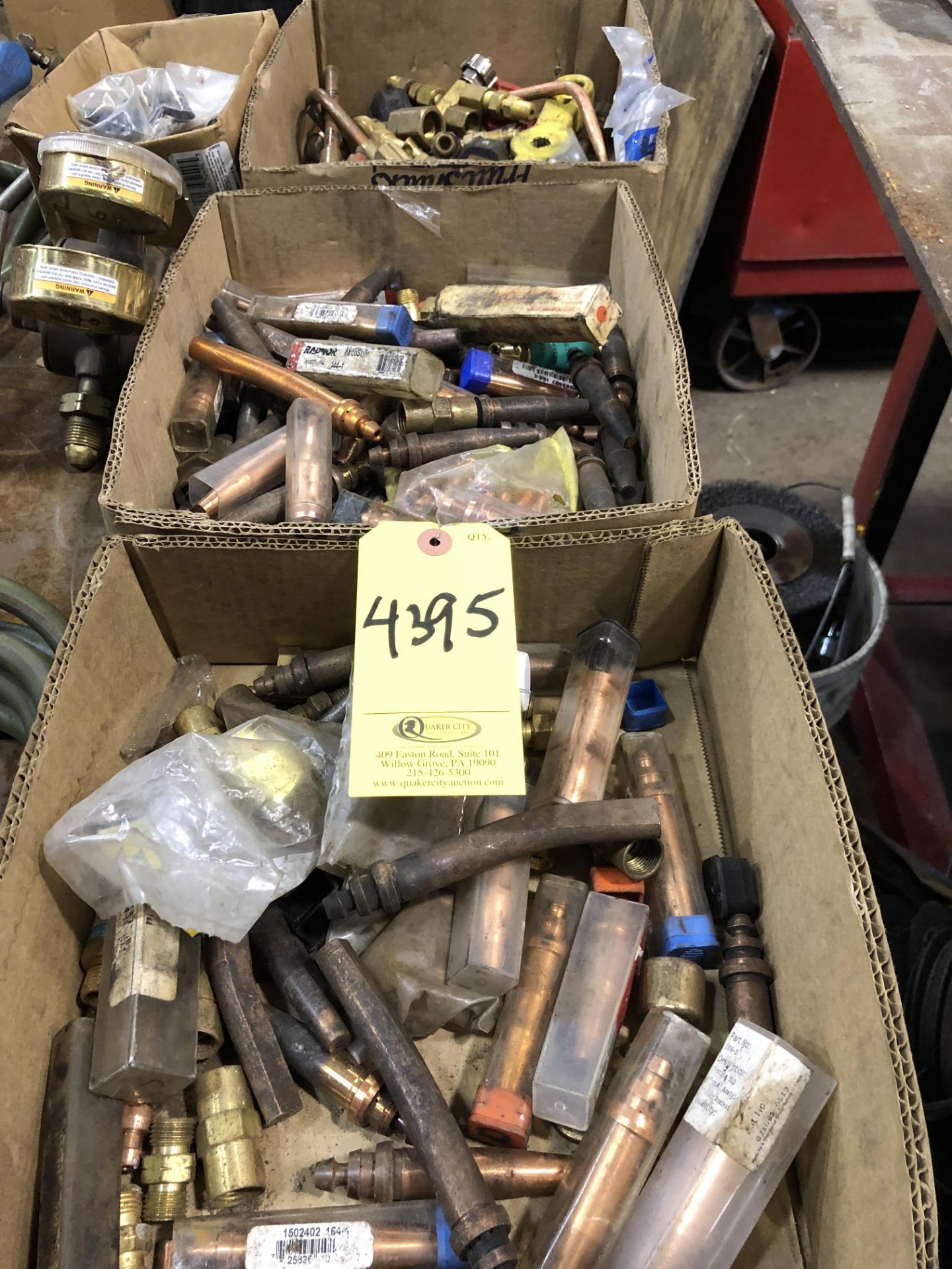 (3) BOXES OF WELDING PARTS