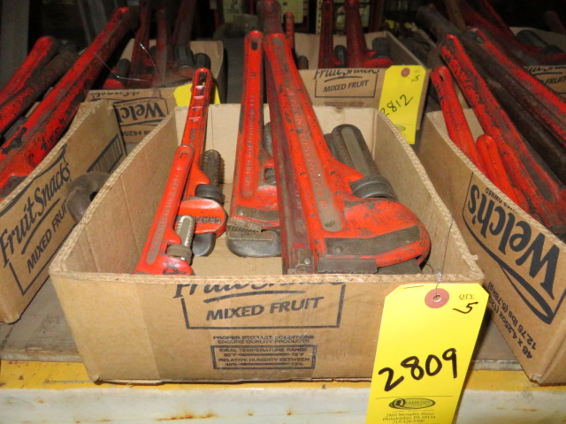 5- RIGID STEEL PIPE WRENCHES, 8" - 24"