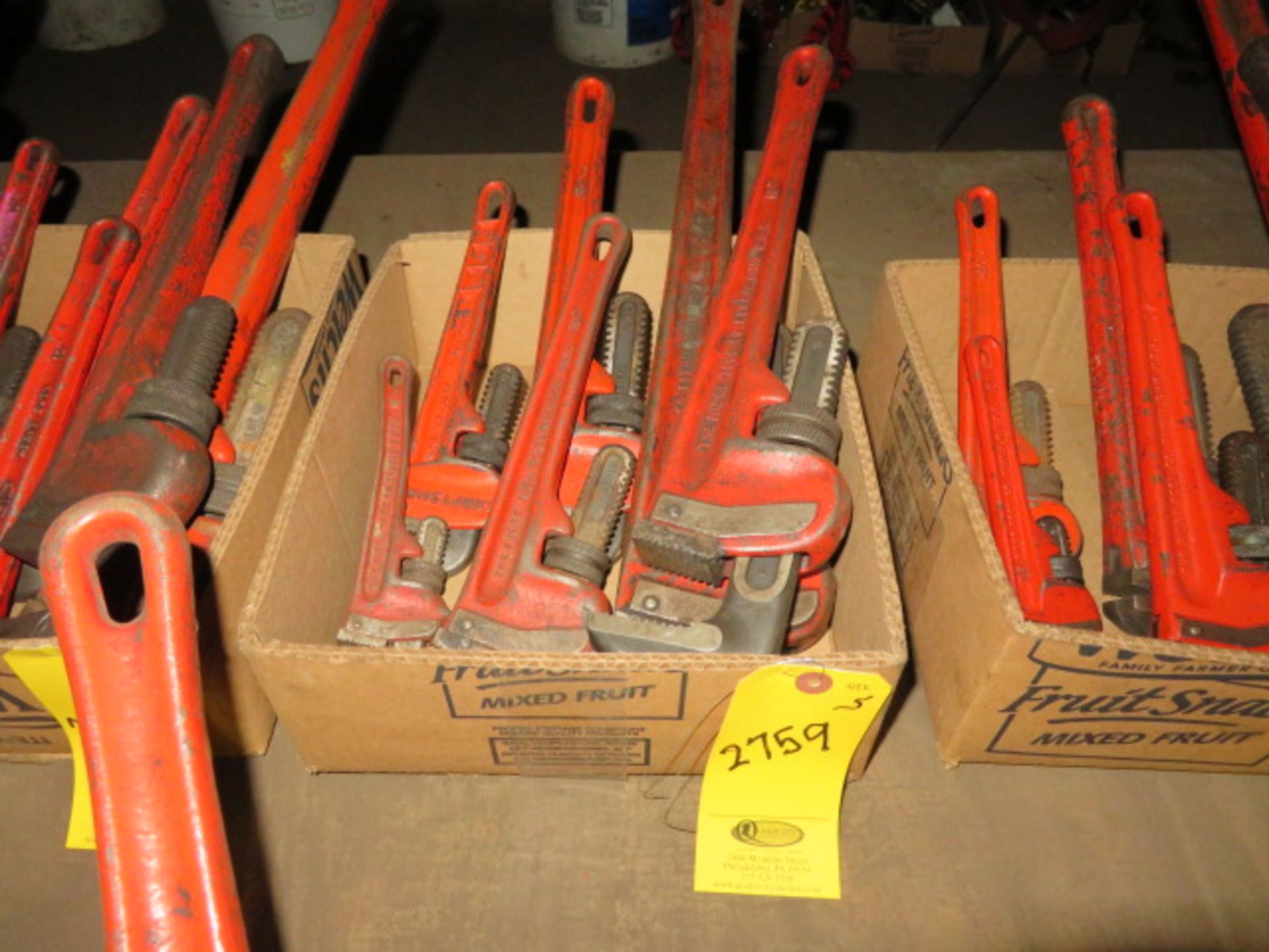 5- RIGID STEEL PIPE WRENCHES, 8" - 24"