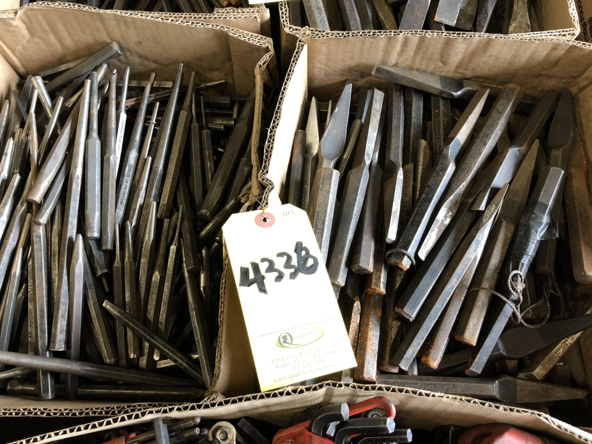 (2) BOXES OF CHISELS
