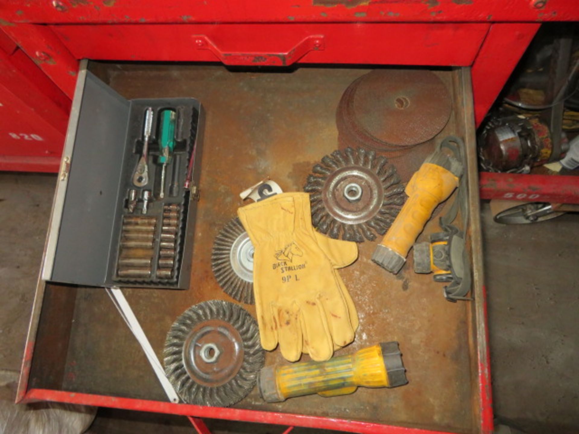 PORTABLE MECHANIC TOOL BOX WITH CONTENTS - Image 11 of 14