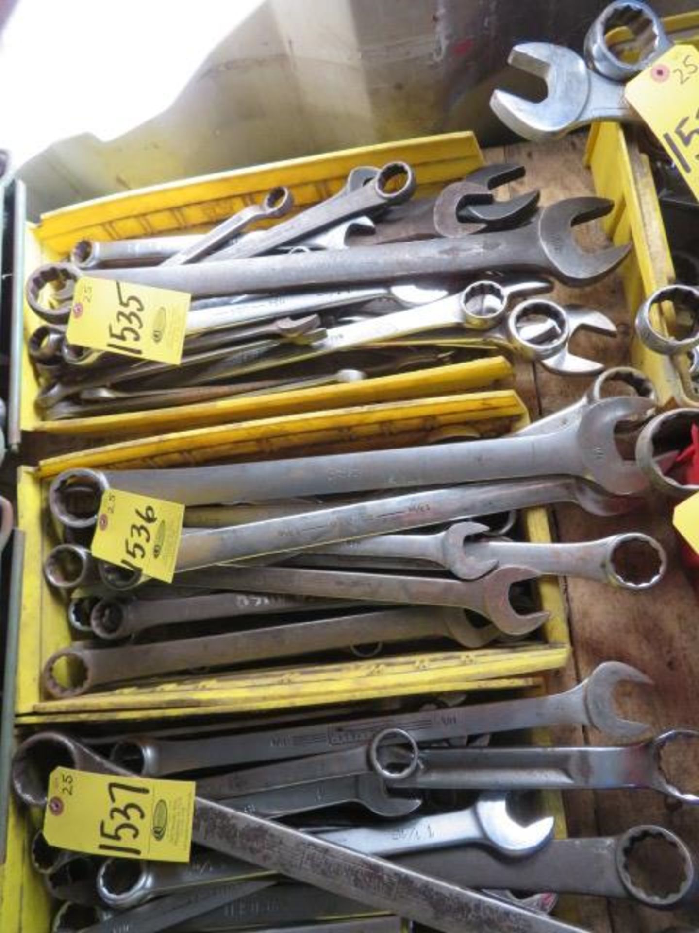 (25) METRIC AND INCH BOX AND OPEN END WRENCHES
