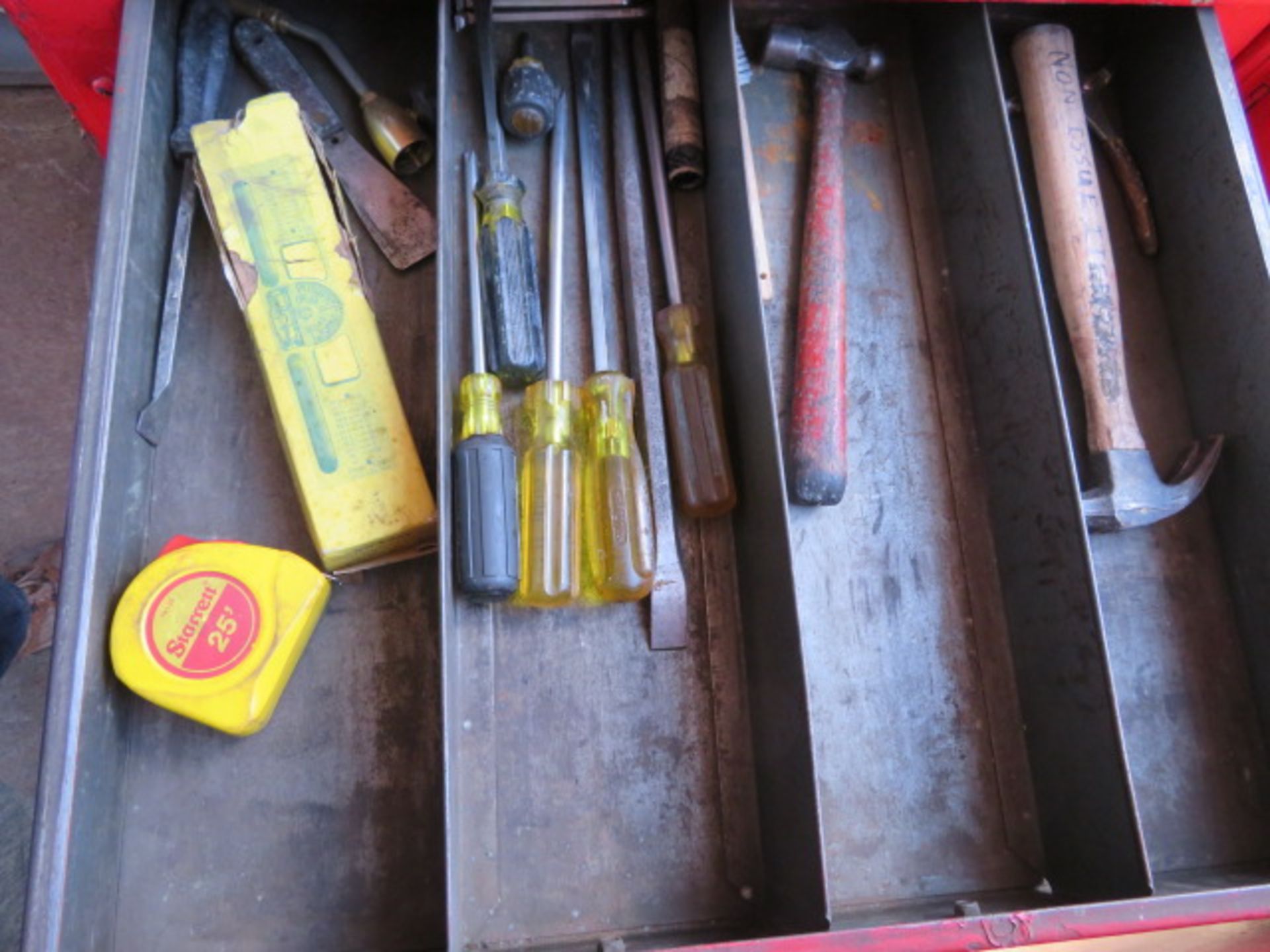 PORTABLE MECHANIC TOOL BOX WITH CONTENTS - Image 4 of 9