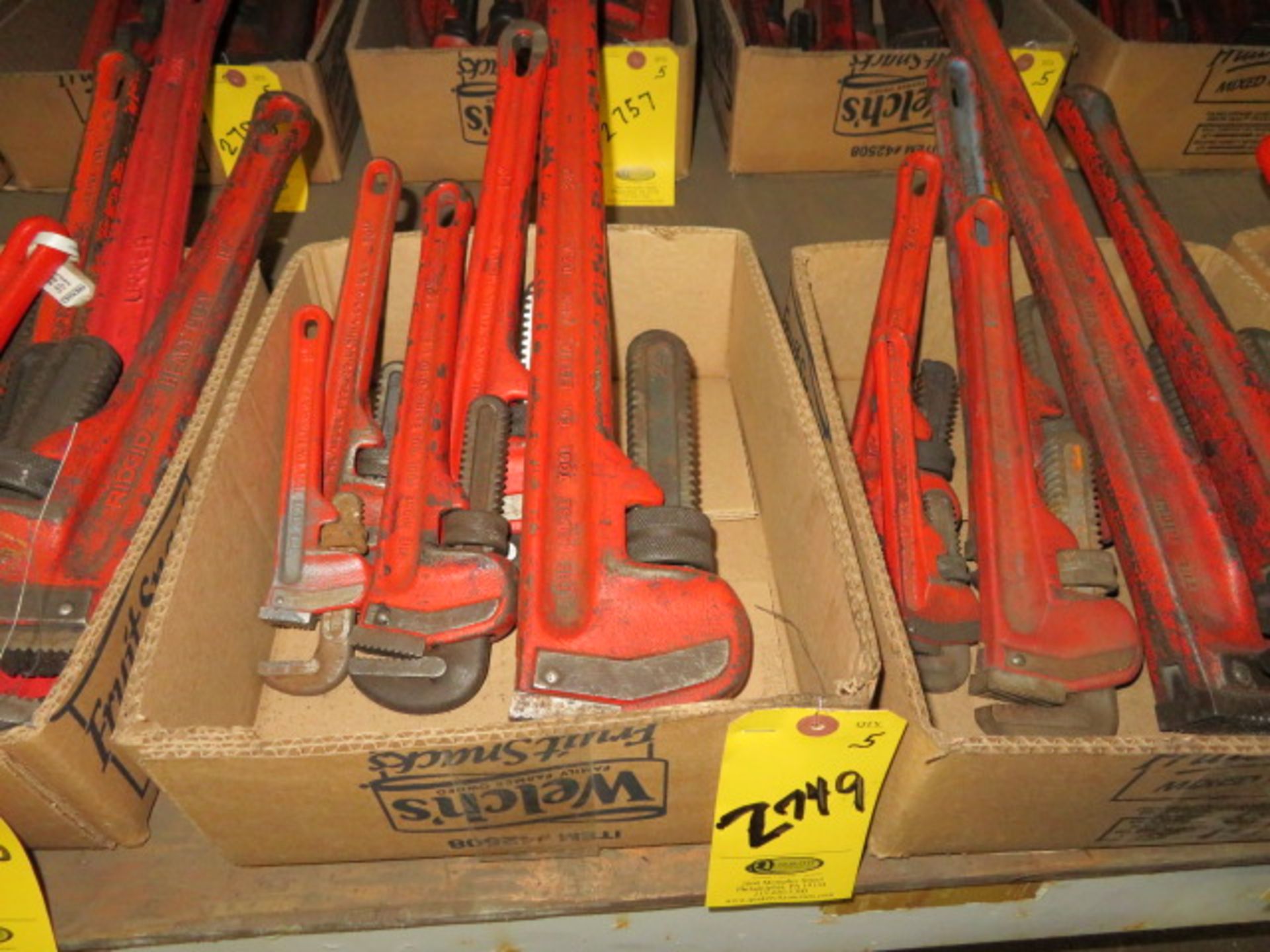 5- RIGID STEEL PIPE WRENCHES, 8" - 24"