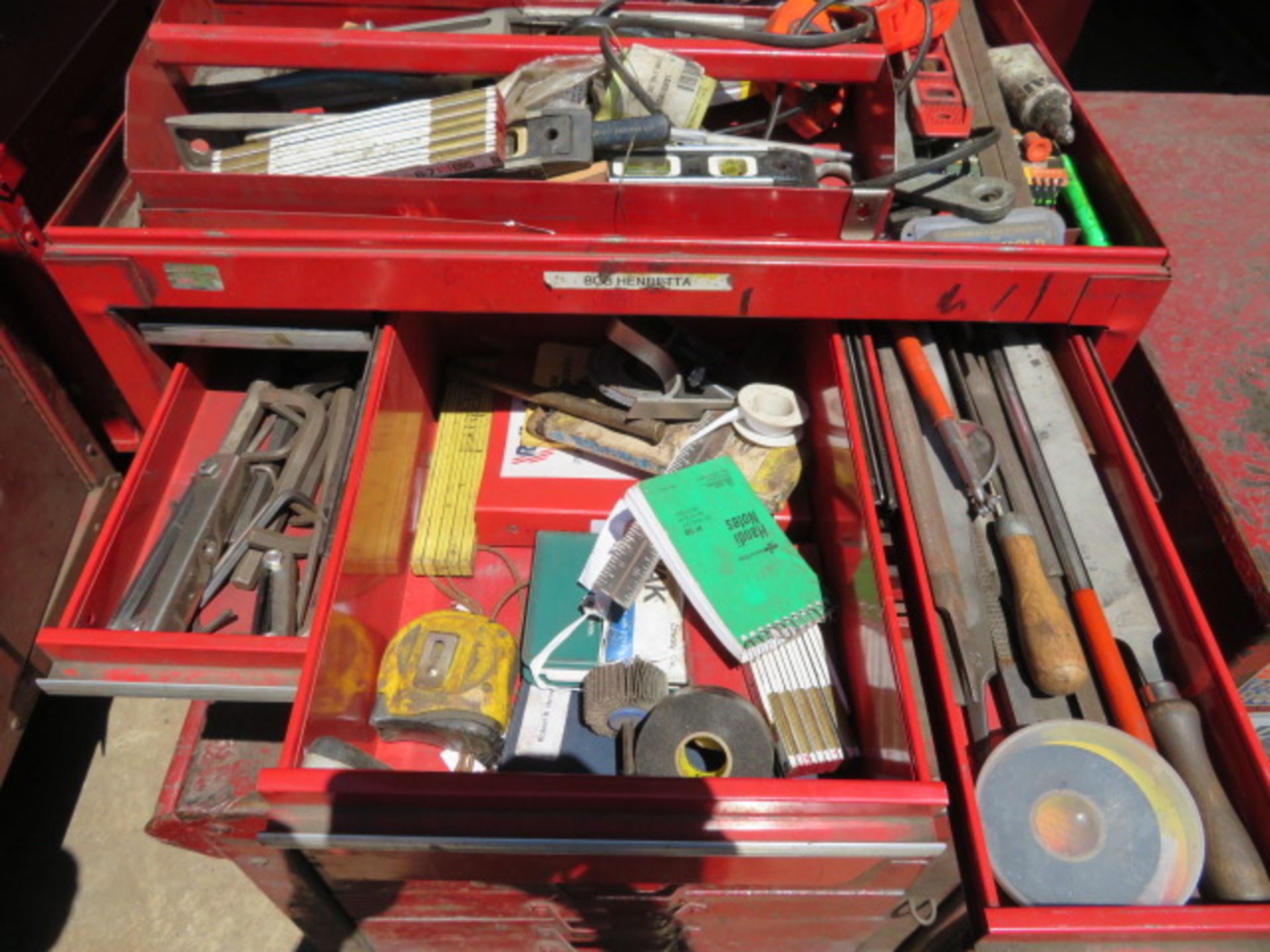 PORTABLE MECHANIC TOOL BOX WITH CONTENTS - Image 3 of 13