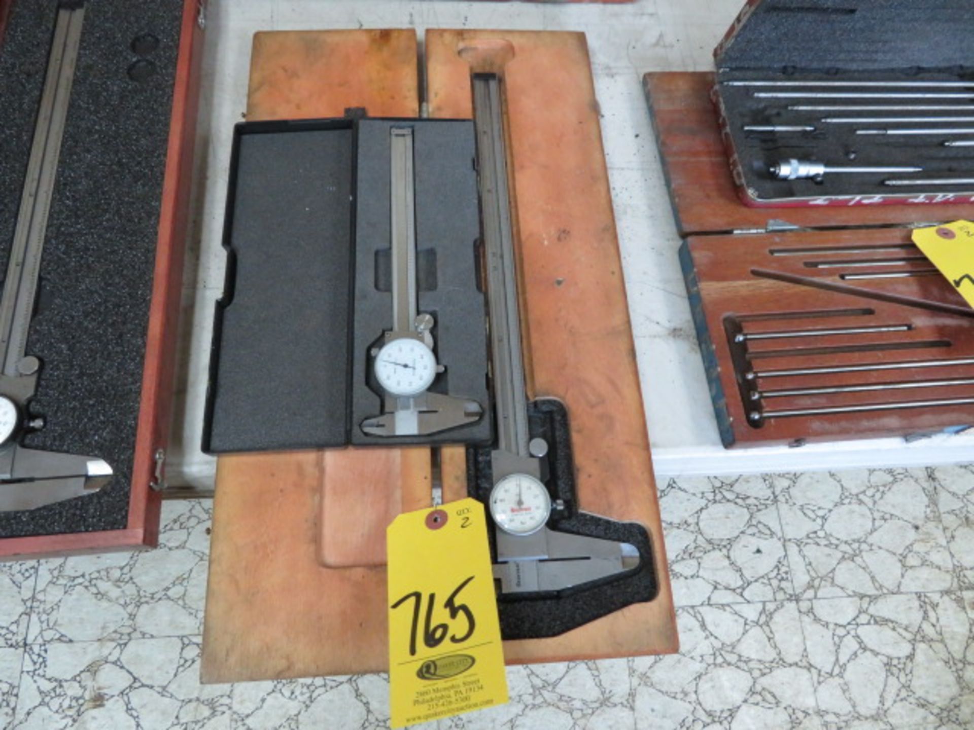 STARRETT 12" DIAL CALIPER AND SCHERR TUMICO 6" DIAL CALIPER