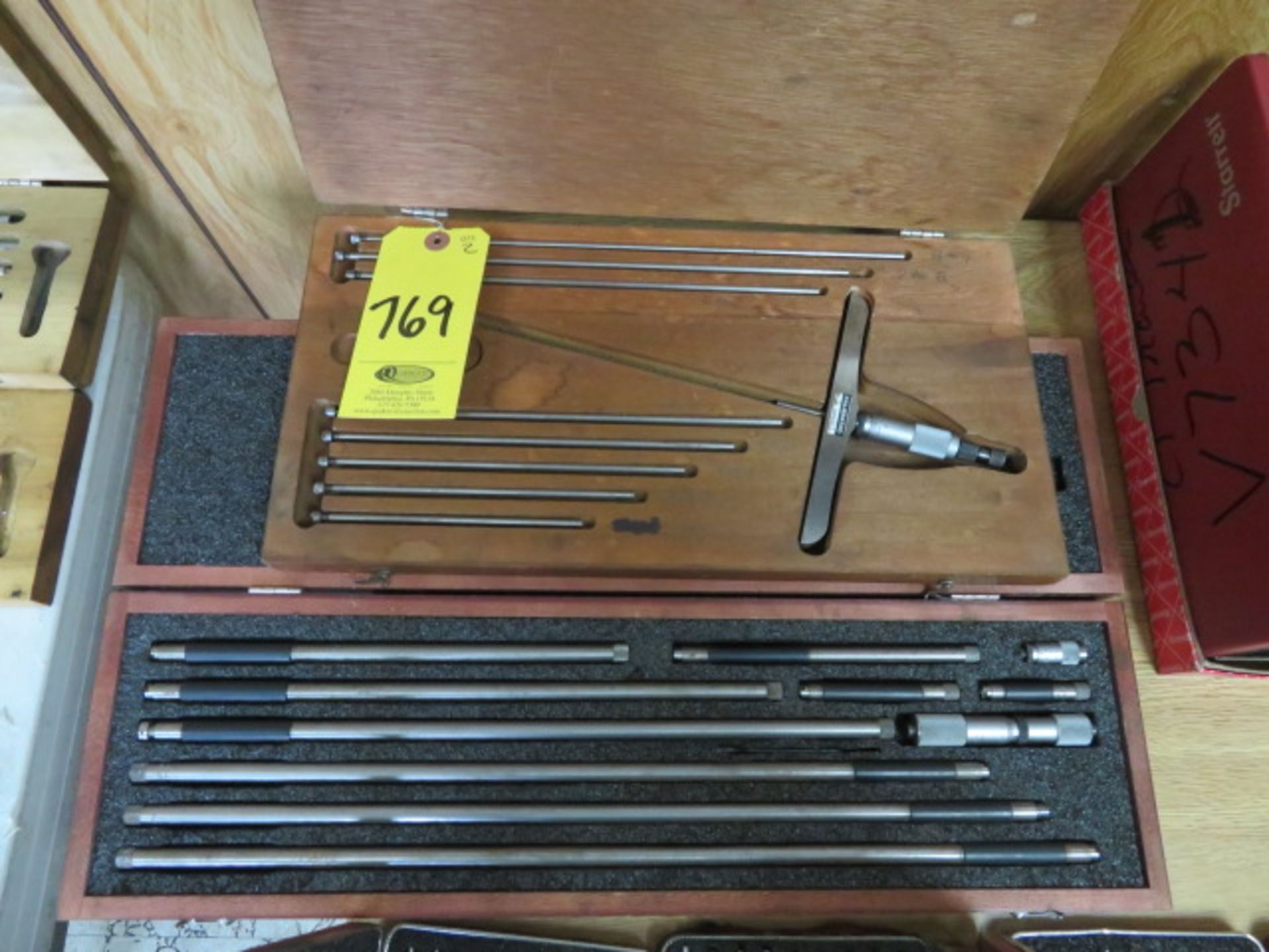 (2) STARRETT ID MICROMETER SETS