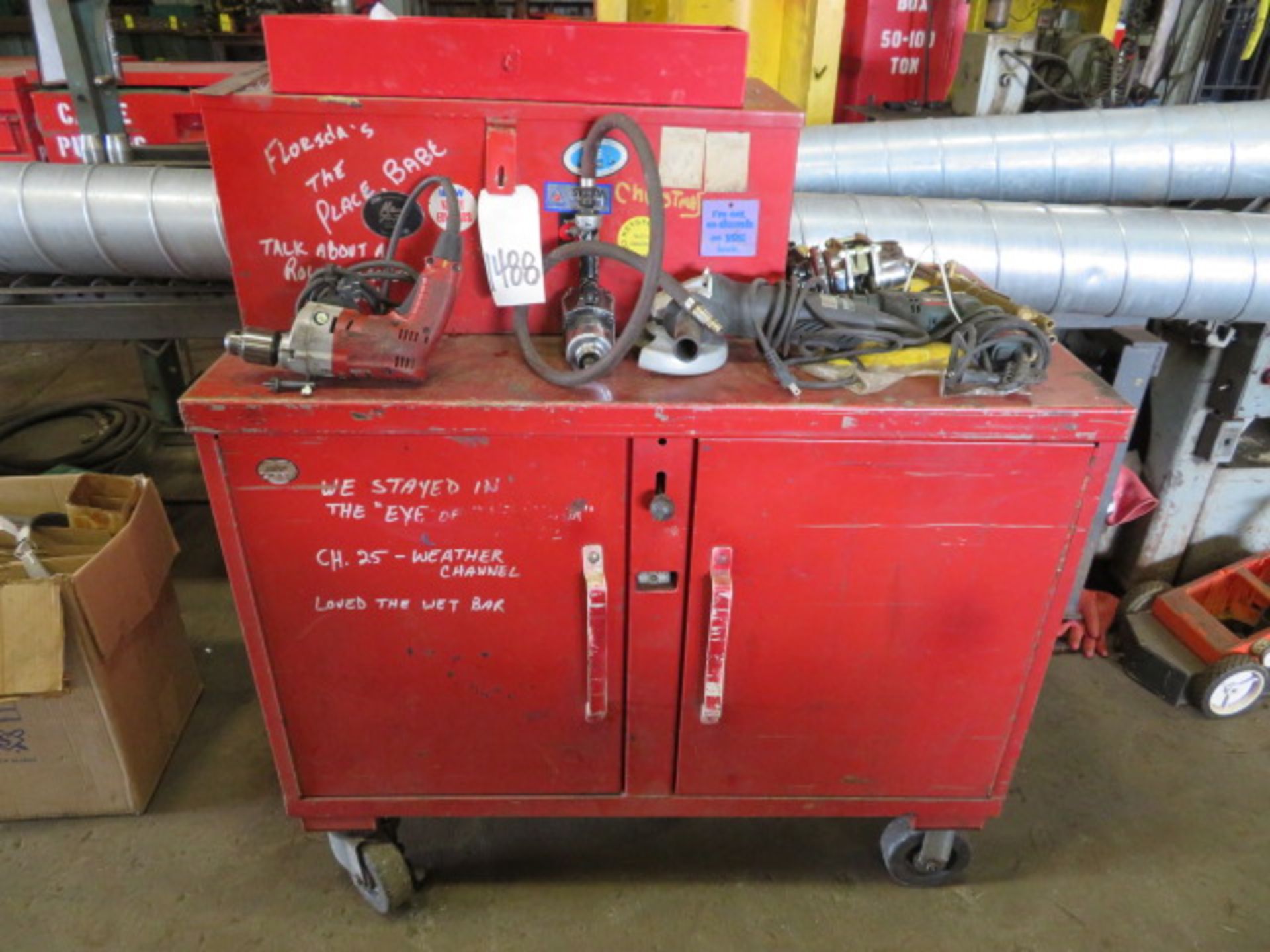 PORTABLE MECHANIC TOOL BOX WITH CONTENTS