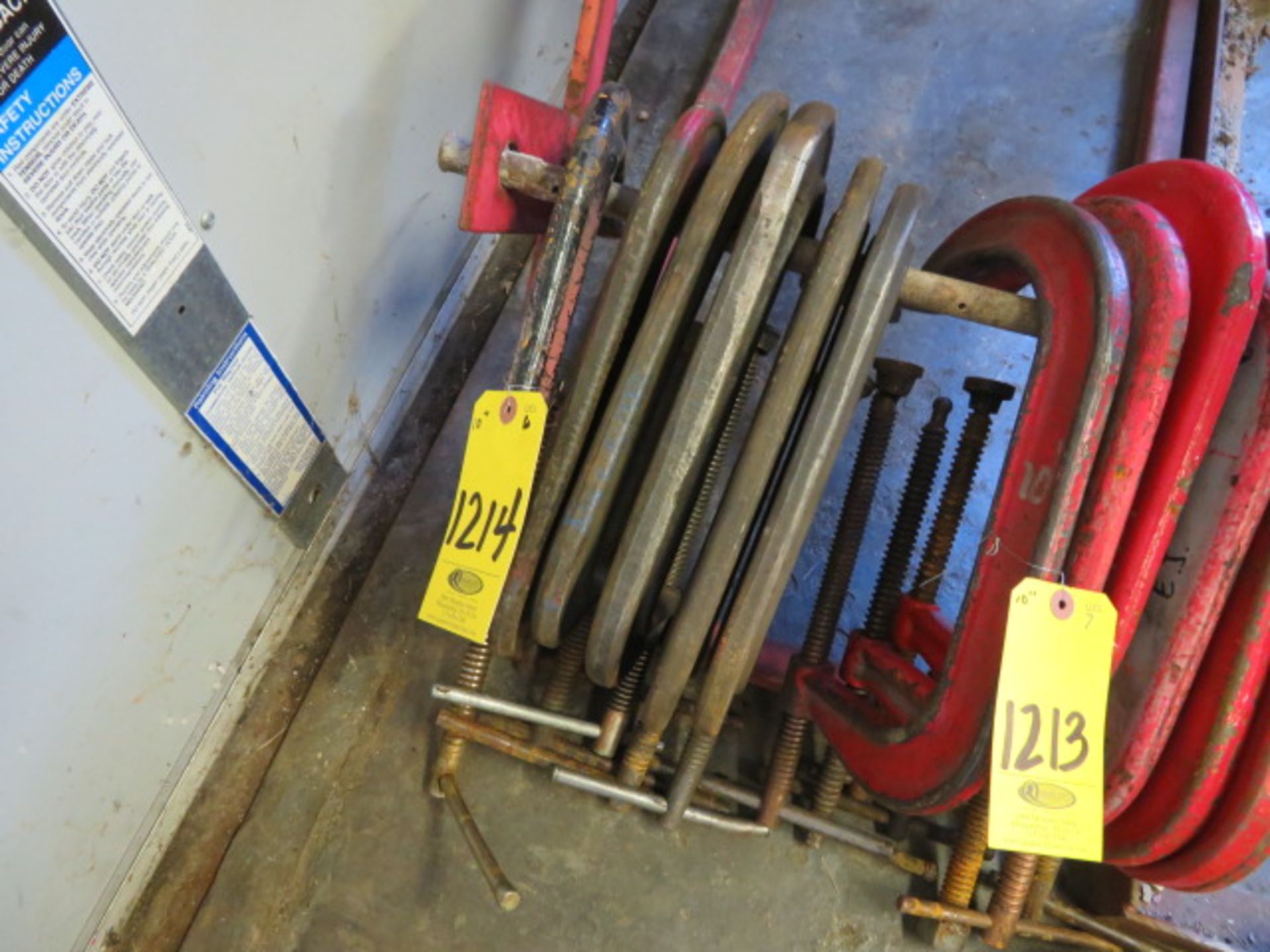 (6) 10" C CLAMPS