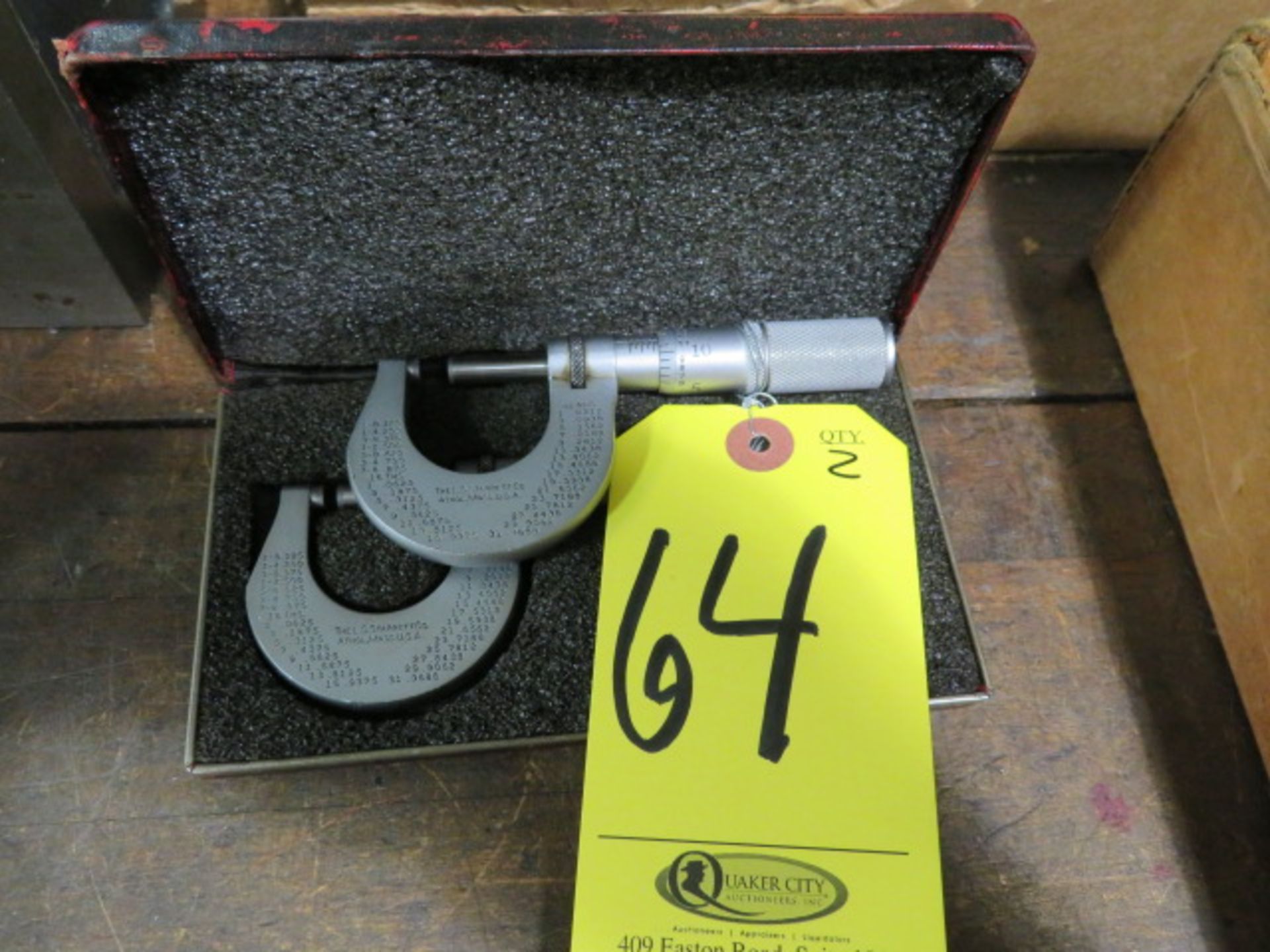 (2) STARRETT MICROMETERS