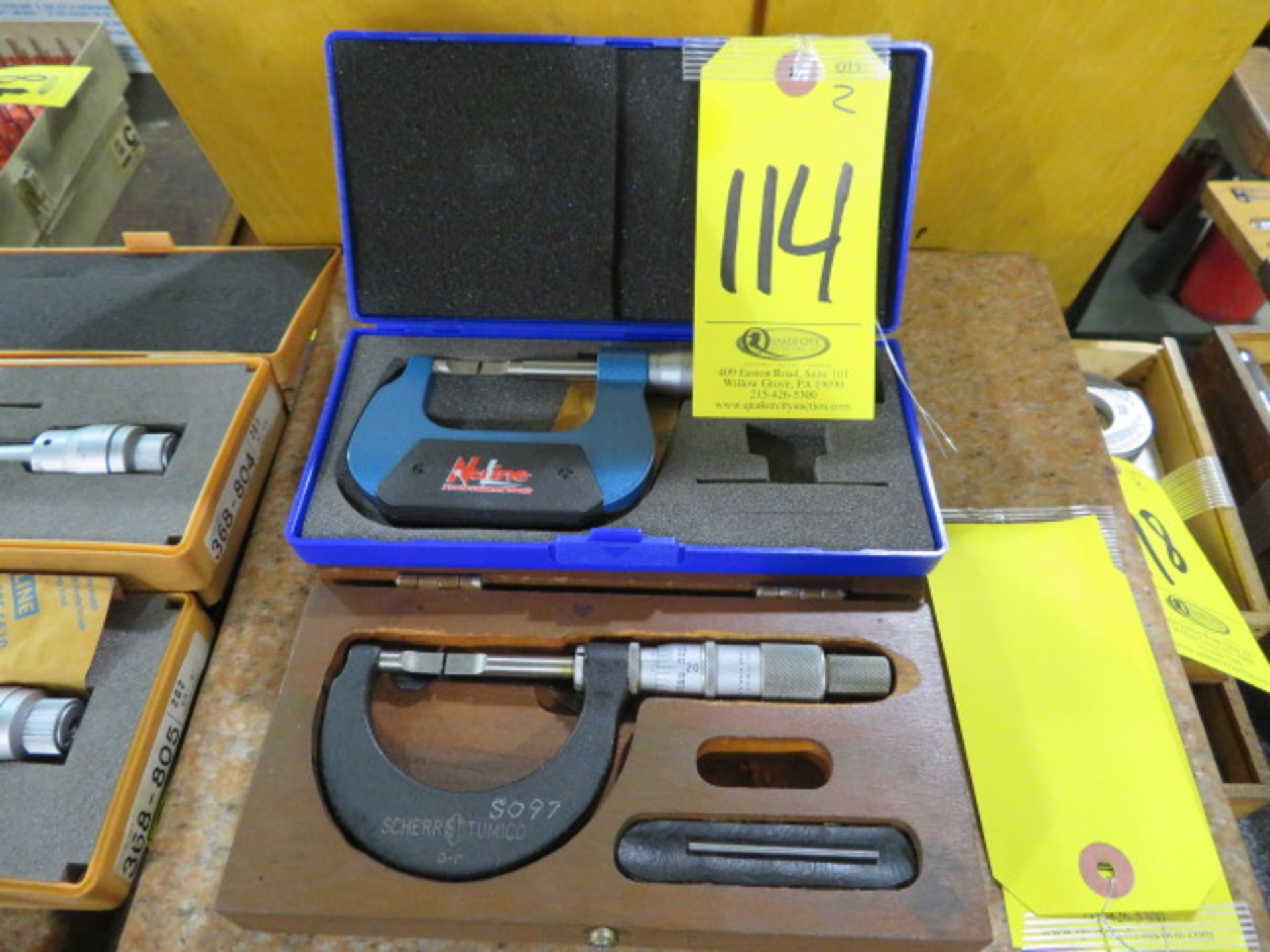 (2) BLADE MICROMETERS