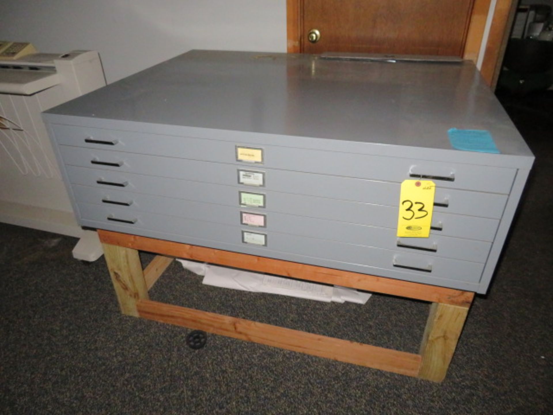 5-DRAWER FLAT FILE W/ BASE