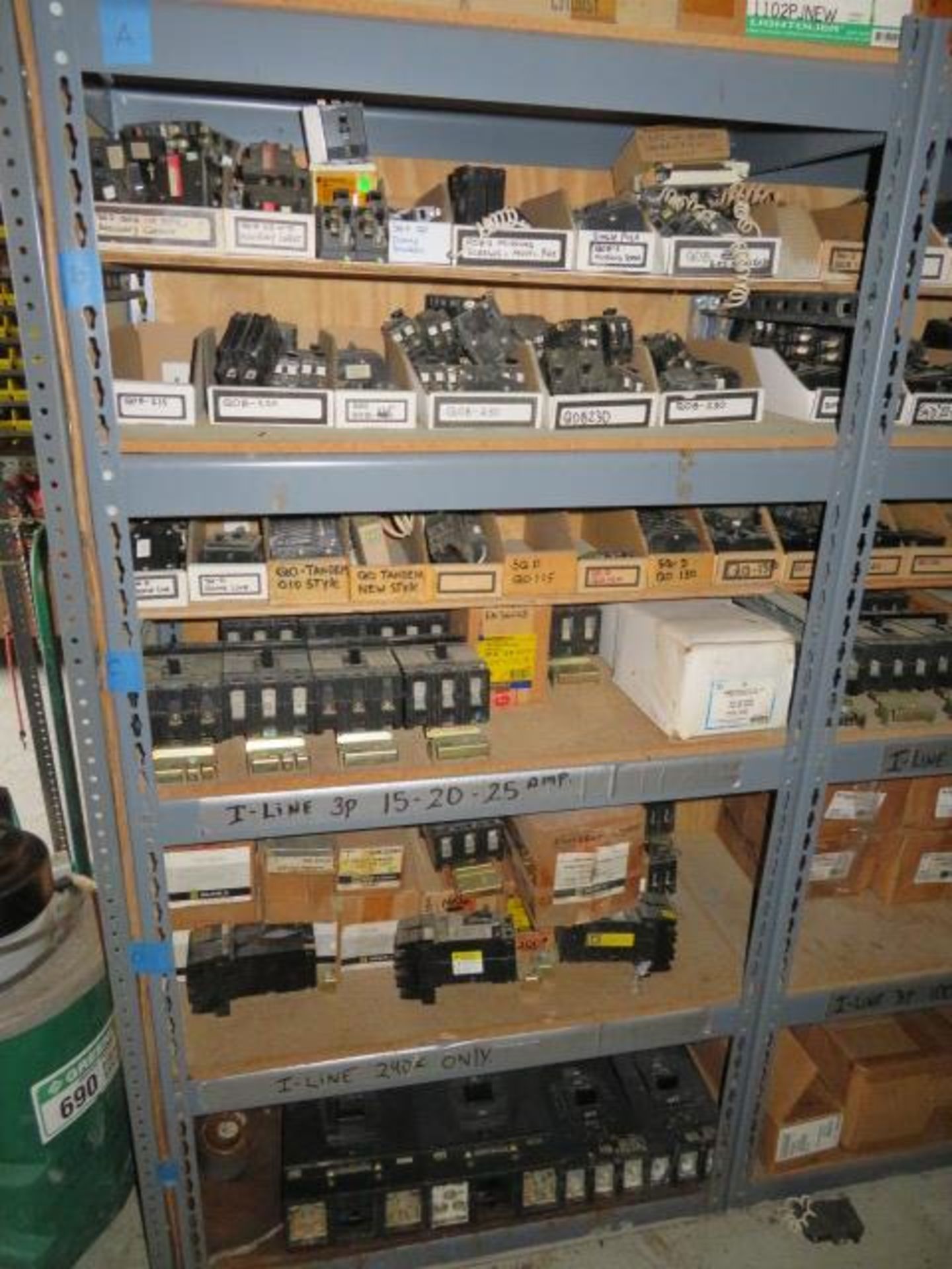(4) SECTIONS ASSORTED CIRCUIT BREAKERS TO 200 AMP - Image 2 of 7