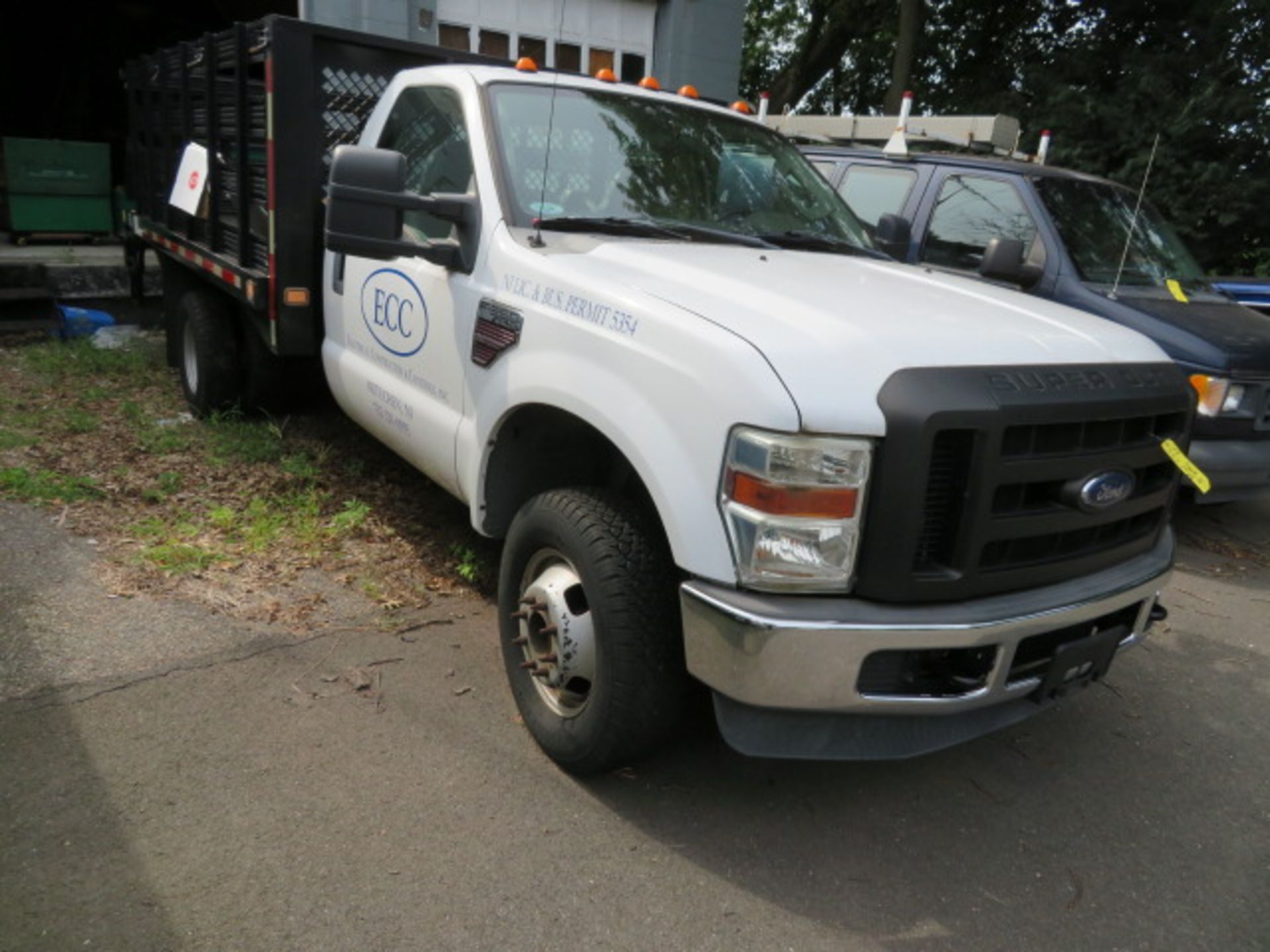 2008 FORD F350 4WD DUALLY STAKEBODY TRUCK, 4800 ORIGINAL MILES - Image 2 of 5