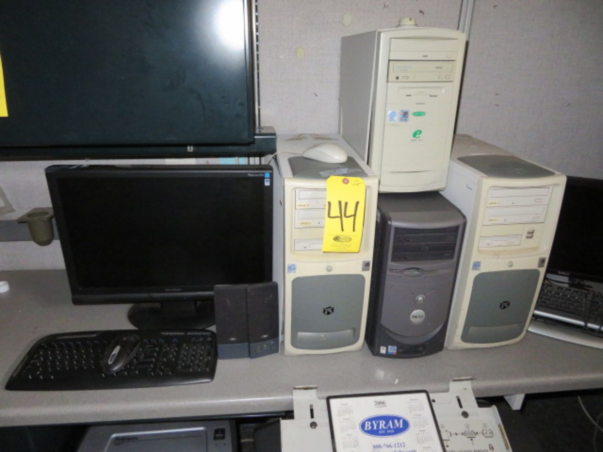 ASSORTED PC'S, MONITORS & KEYBOARDS