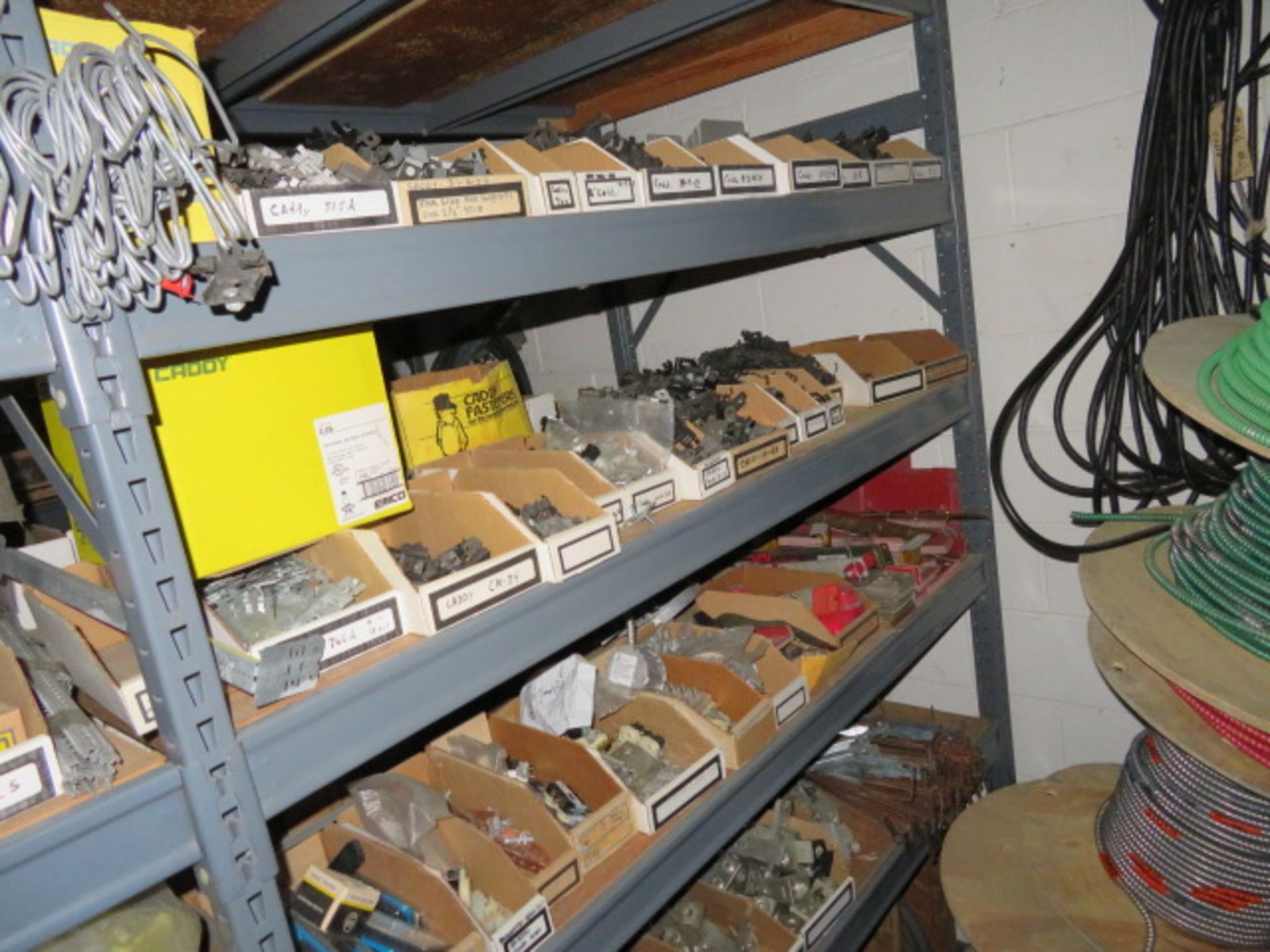 ASSORTED WIREMOLD, CLAMPS, HANGERS, WIRE NUTS AND ASSORTED ELECTRICAL SUPPLIES - Image 3 of 3