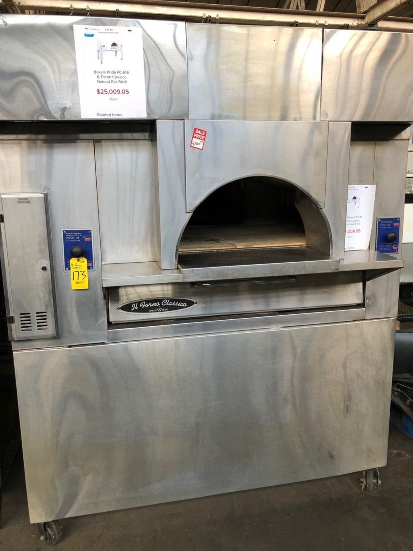 BAKERS PRIDE MDL. FC-516 IL FORNO CLASSICO NATURAL GAS BRICK OVEN (GREAT CONDITION) (Located -