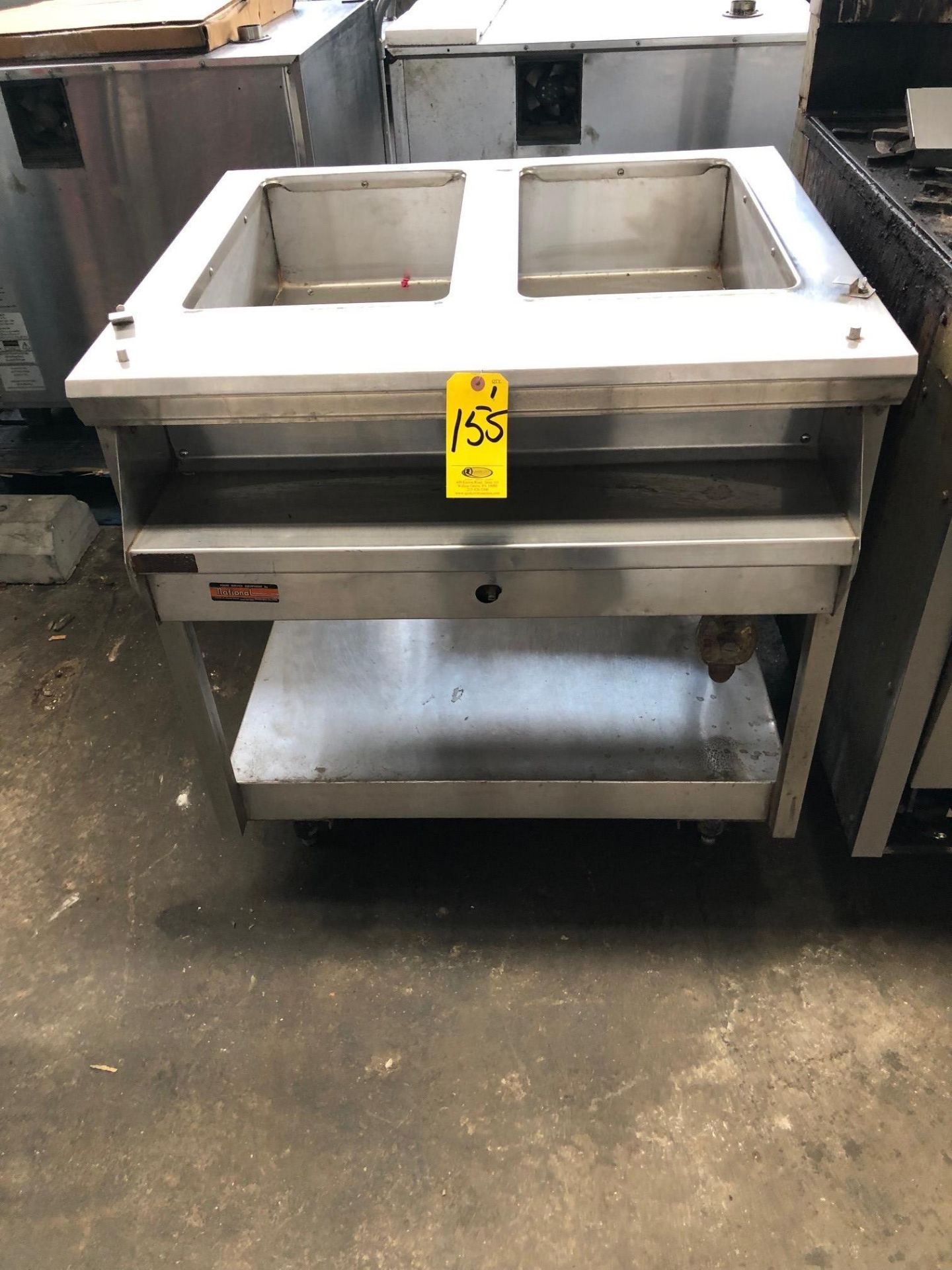 2-WELL SS GAS STEAM TABLE (Located - Phila., PA)