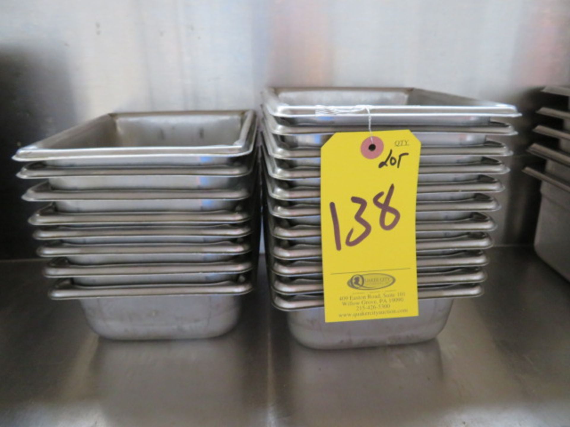 (19) 1/4 SS WARMING PANS (Located - Phila., PA)