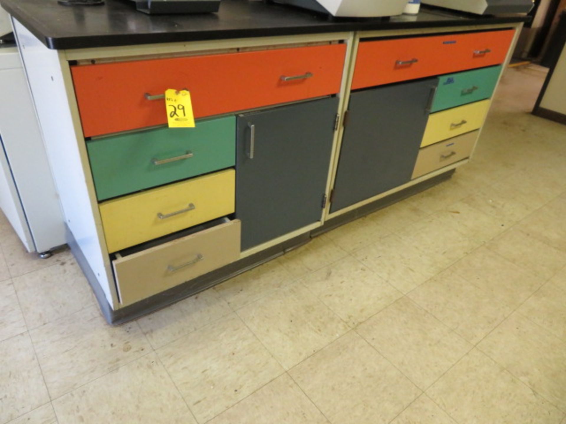 (3) FREE- STANDING LAB COUNTER SECTIONS