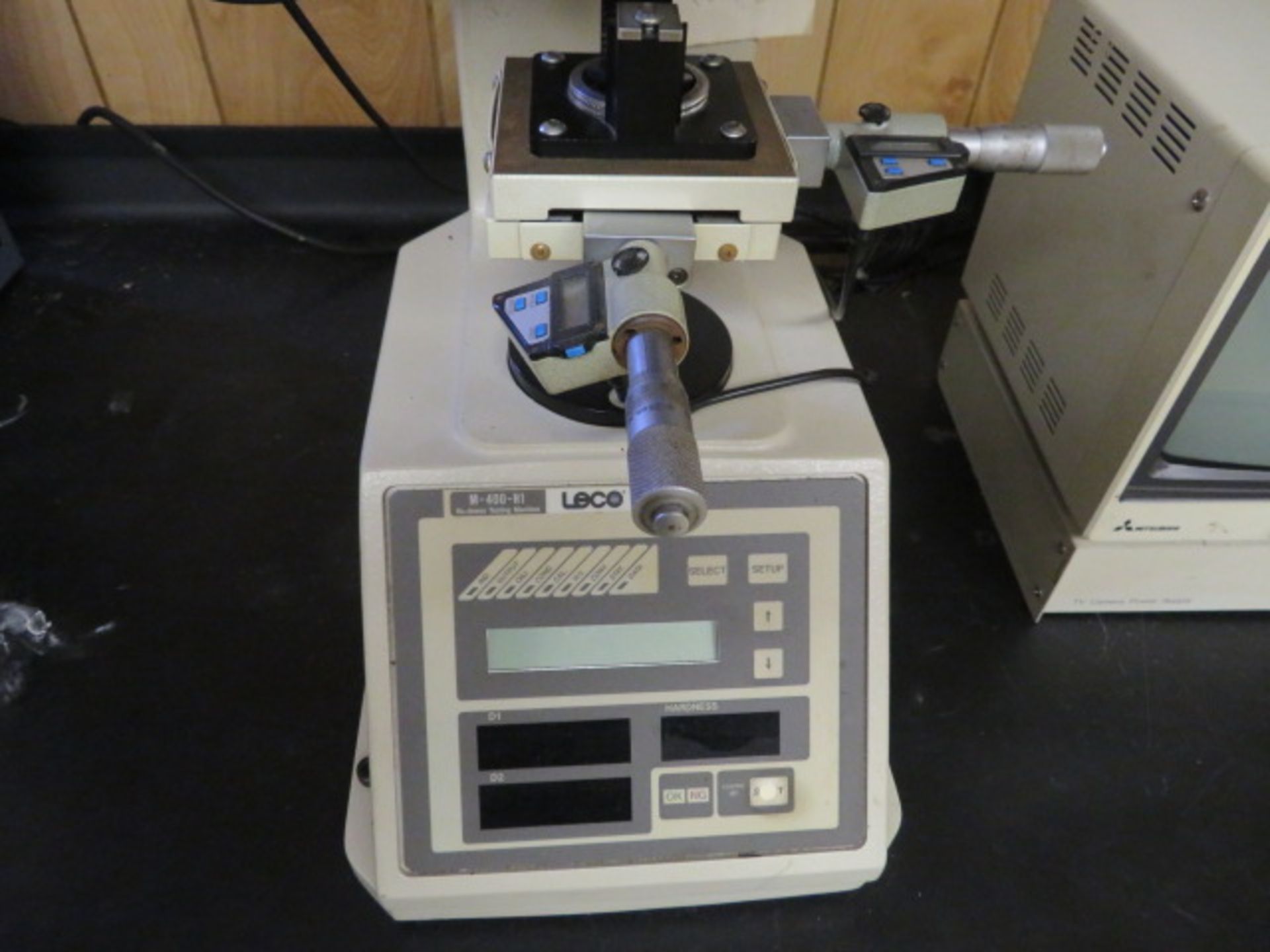 LECO M-400-M1 MICRO HARDNESS TESTER, CODE 810-118A W/ CCTV SYSTEM W/ MONITOR - Image 2 of 4