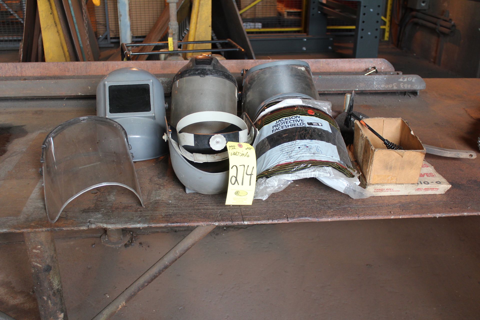 ASST. WELDING MASKS AND FACE SHIELDS