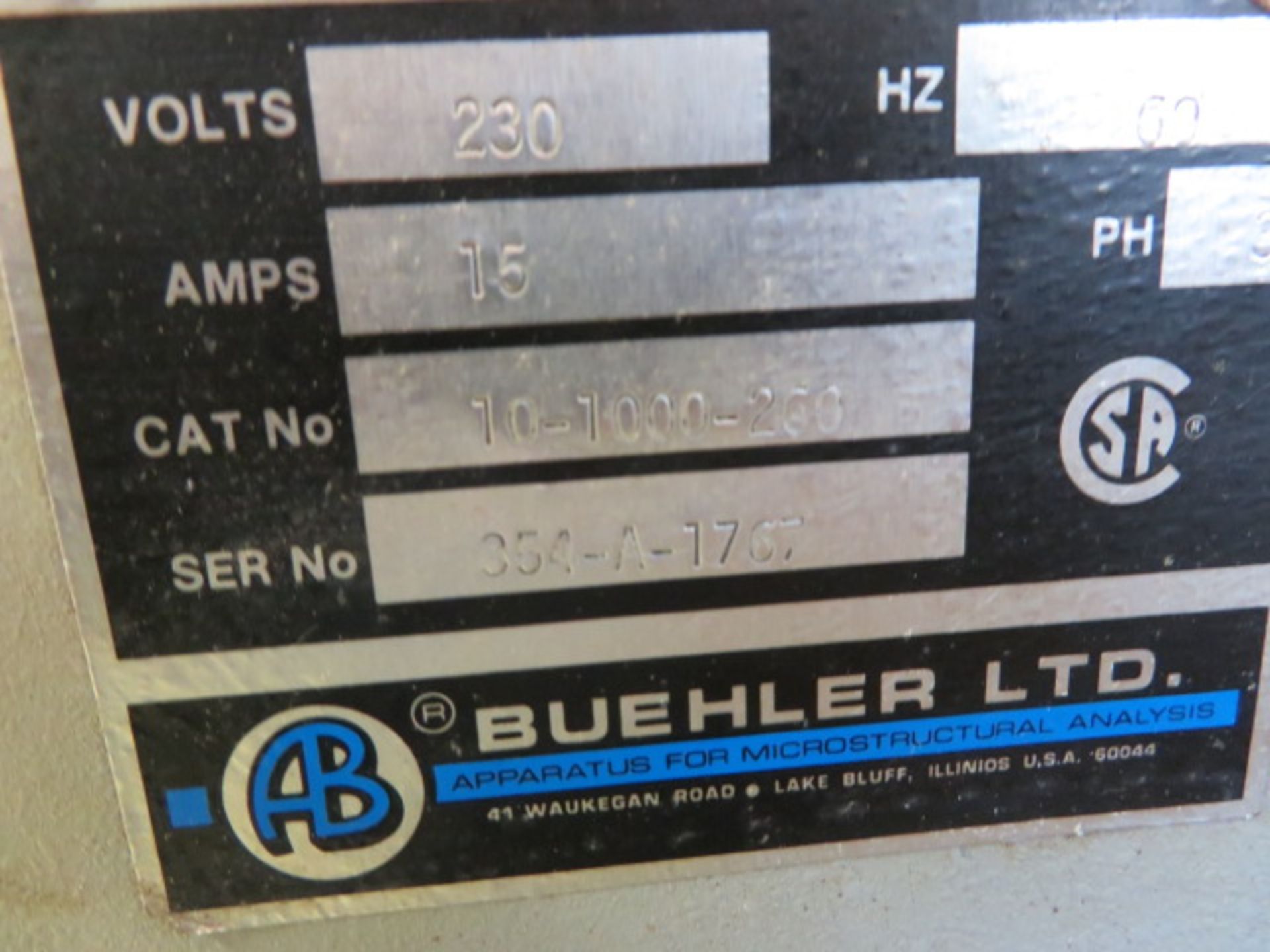 BUEHLER WET CUT-OFF SAW TYPE 10-1000-250 - Image 2 of 2
