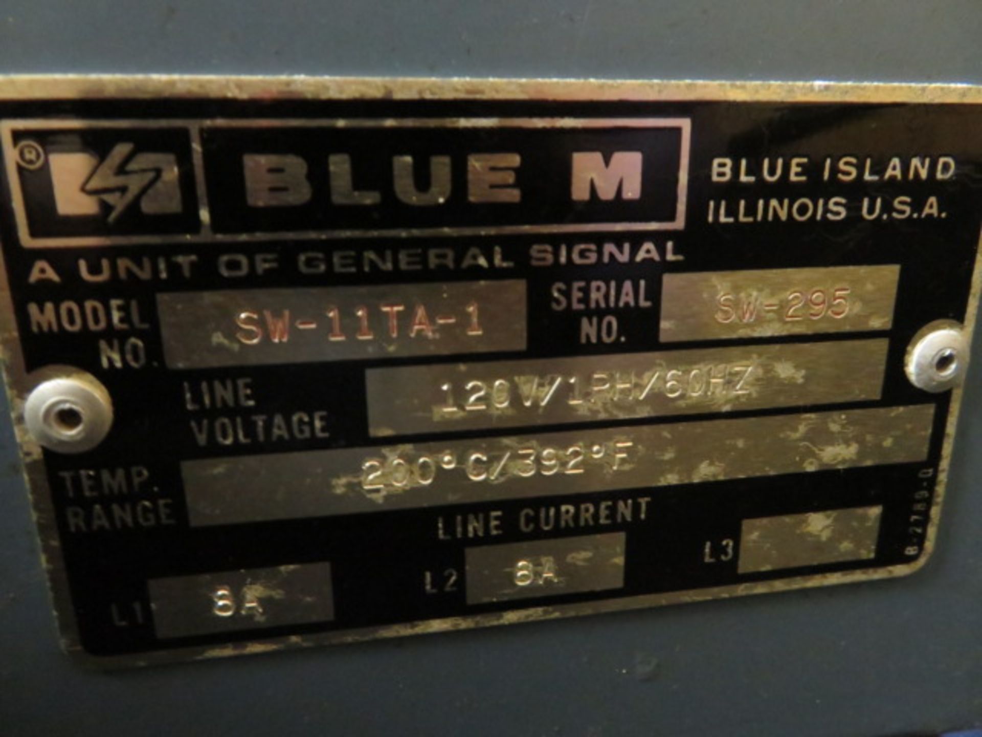 BLUE M SW-11TA-1 OVEN, 200 °C/ 392° F - Image 2 of 2