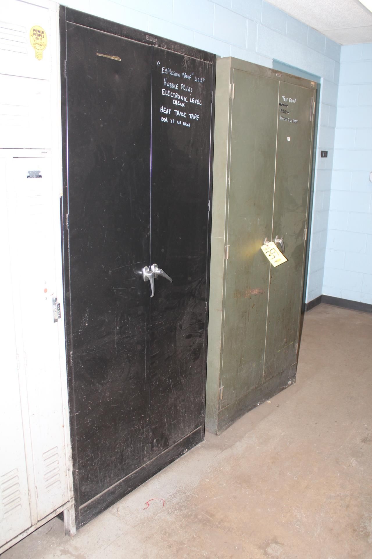 (2) DBL DOOR SUPPLY CABINETS