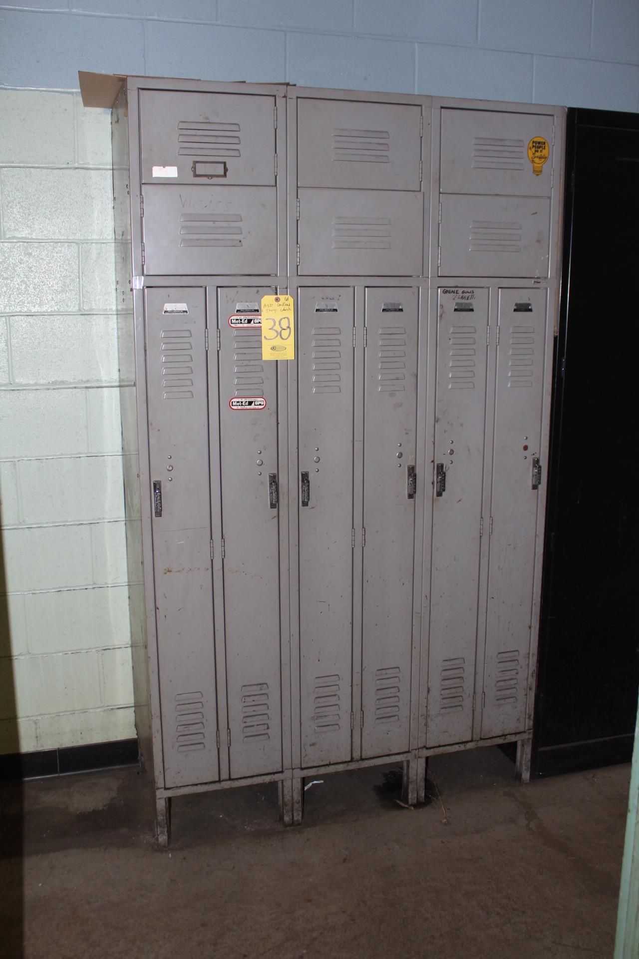 (6) FULL DOOR & SHOE LOCKER SETS