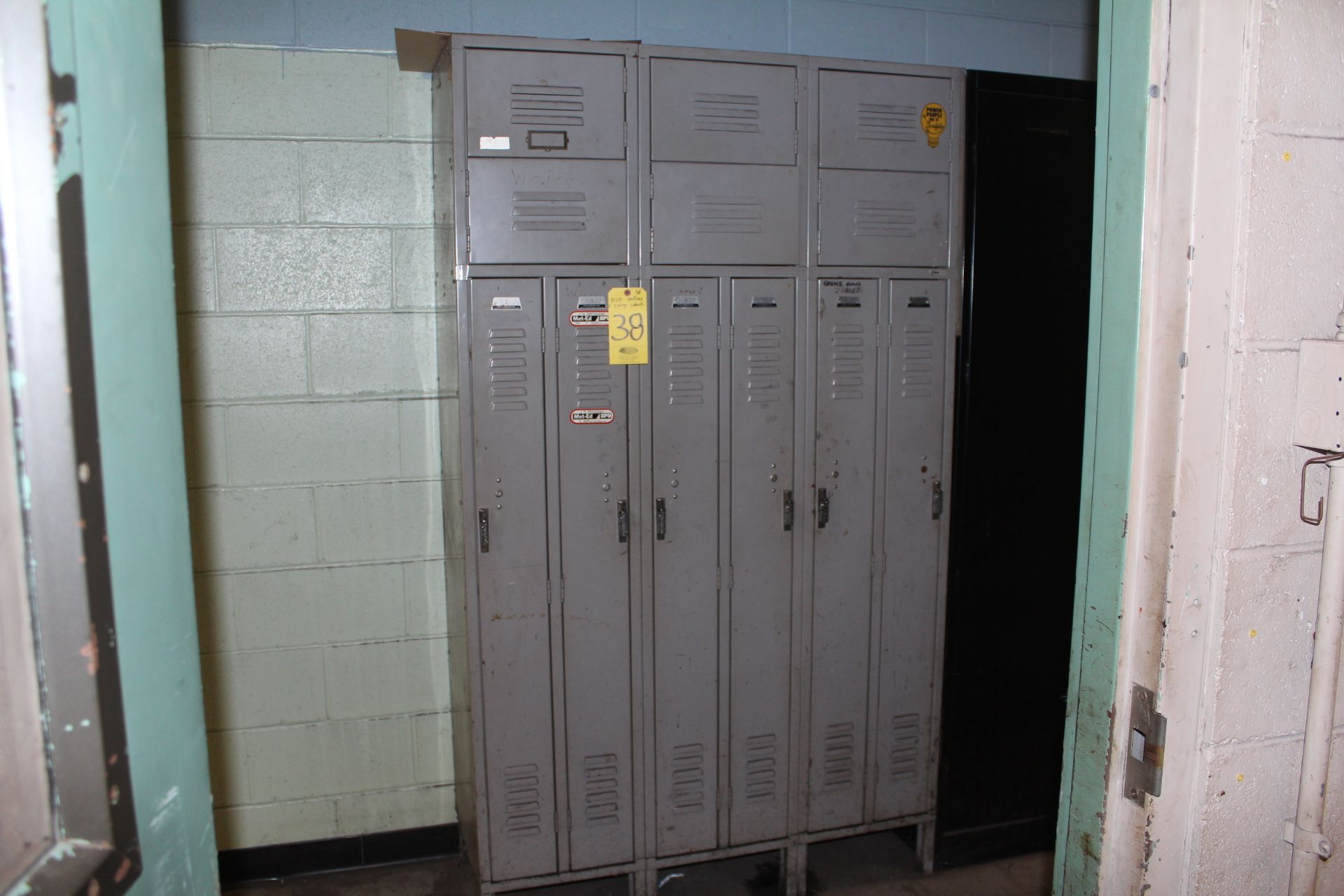 (6) FULL DOOR & SHOE LOCKER SETS - Image 2 of 2