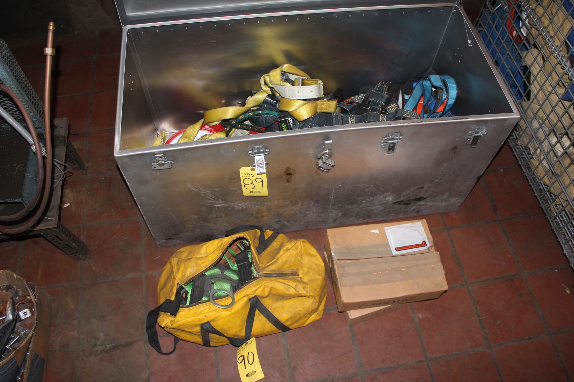 ASST. SAFETY GEAR IN BOX & ON GROUND