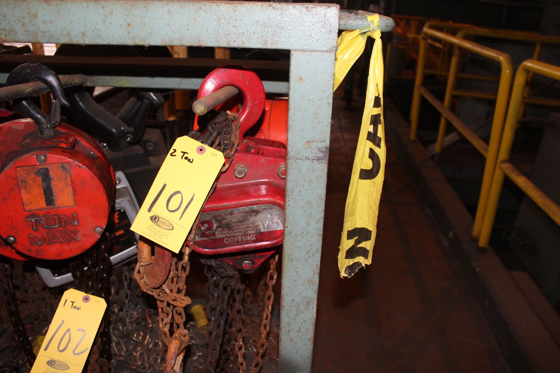 COFFING 2-TON MANUAL CHAIN HOIST