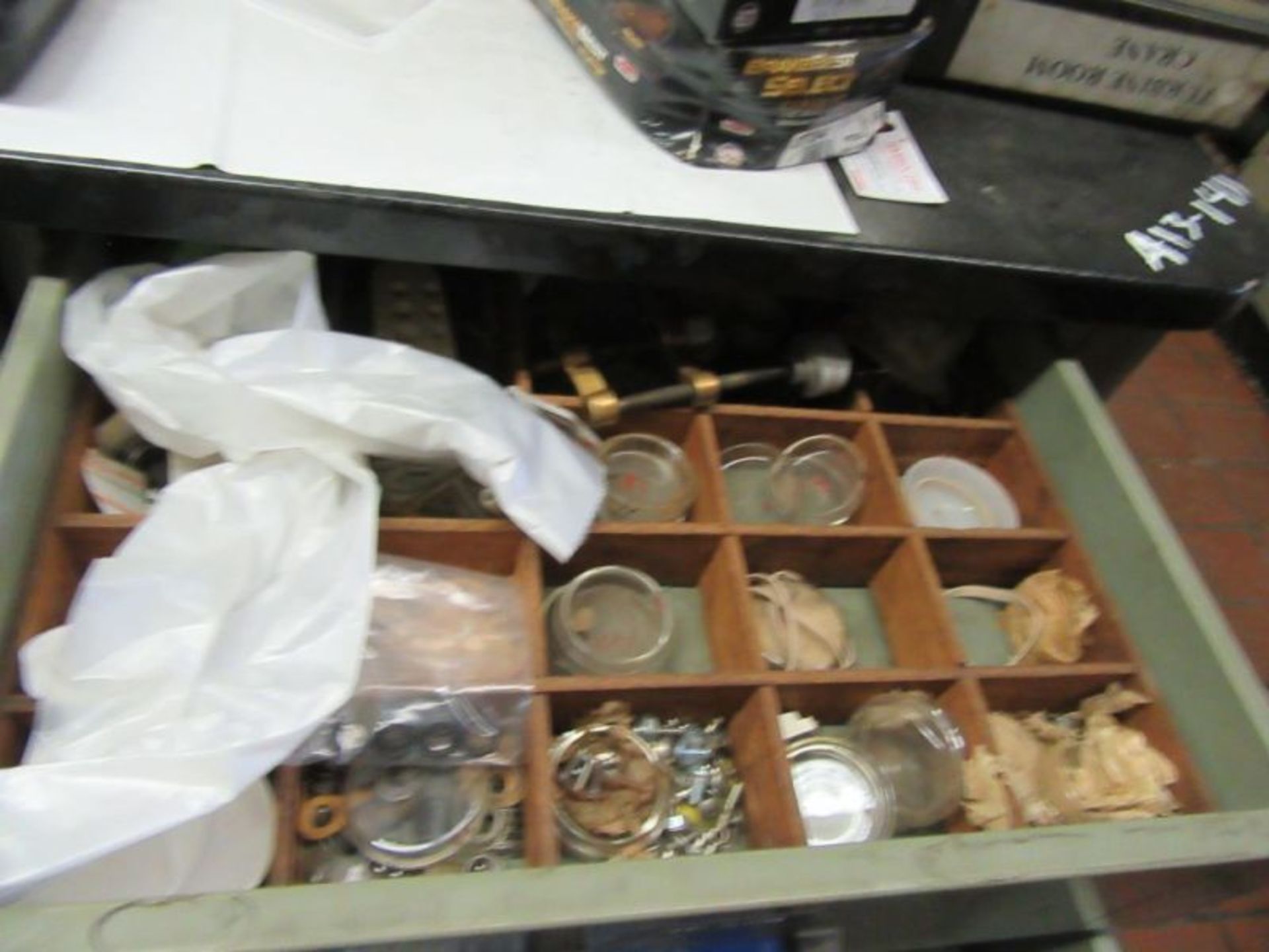 CONTENTS OF CABINETS - GLASS TUBES, FLASKS, BEAKERS, WEIGHTS, ETC - Image 10 of 32