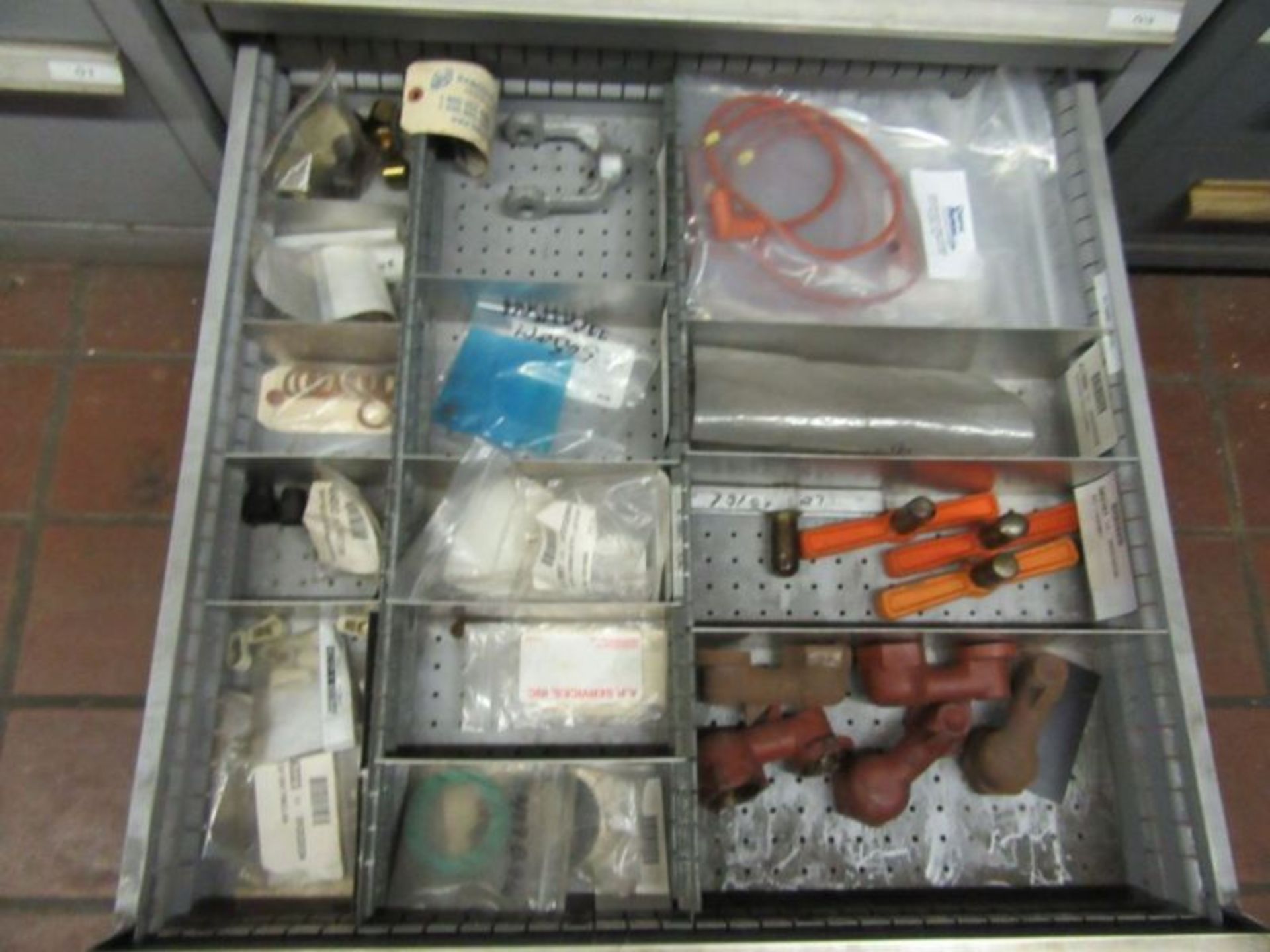CONTENTS OF CABINET - SEAT VALVES, O RING VALVES, GASKET, MOTHER BOARD PART… - Image 8 of 10