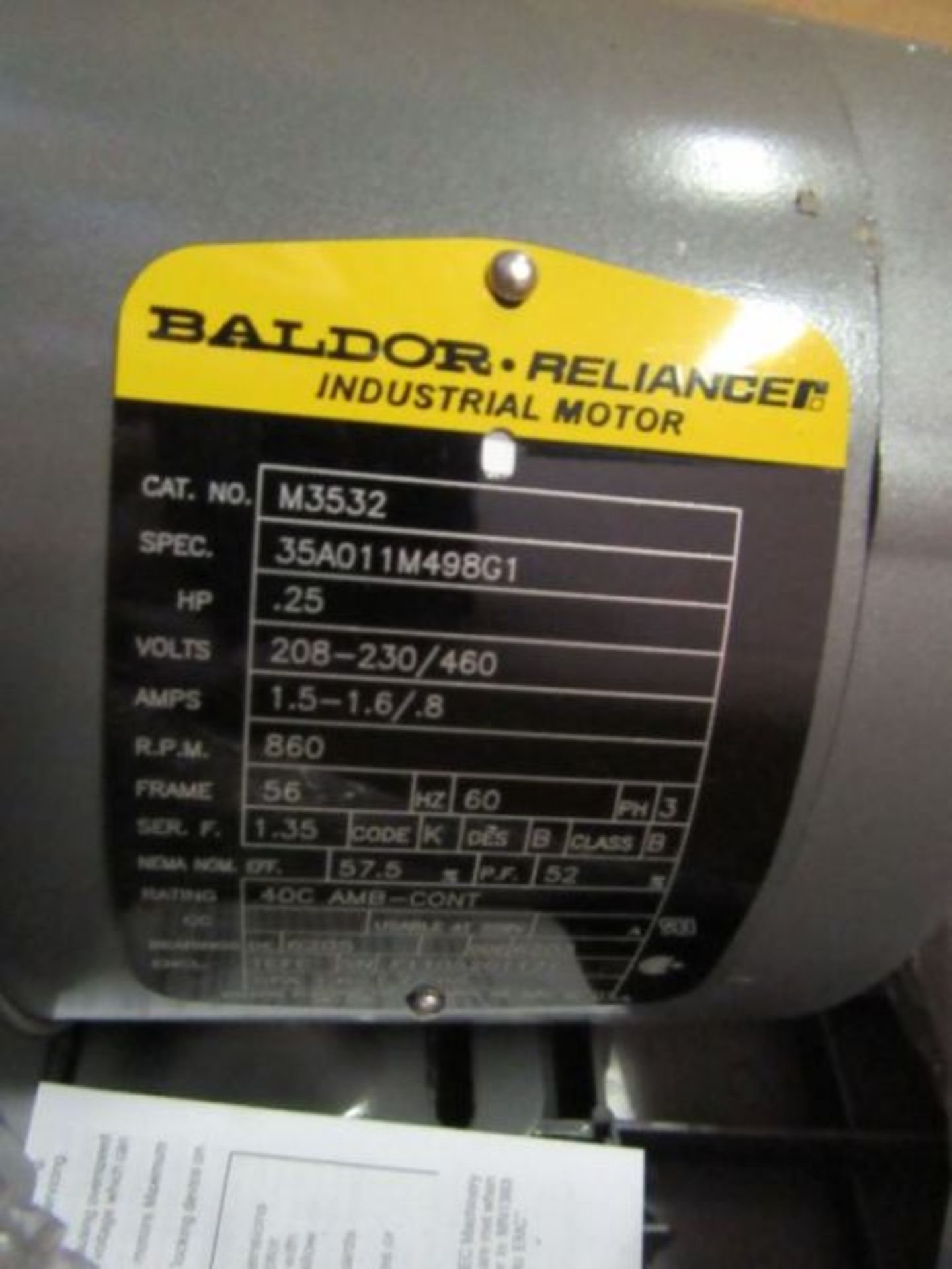 (5) BALDOR RELIANCER INDUSTRIAL MOTORS - Image 11 of 12